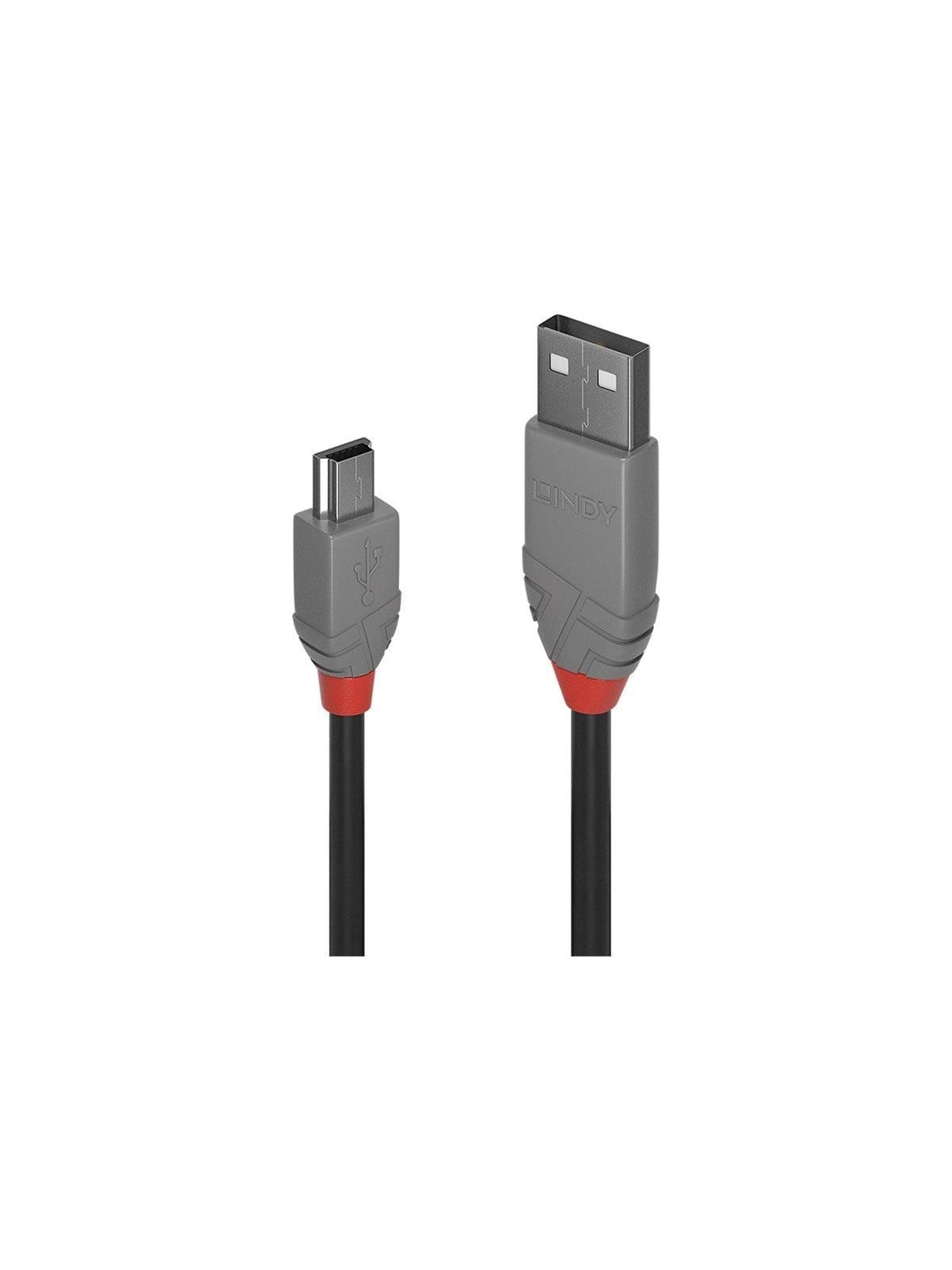 Lindy Anthra Line - Usb Cable - Usb to Mini-usb Type B - 5 m - Usb Kabel - 36725