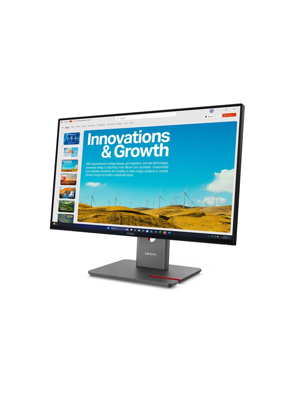 24" Lenovo Thinkvision P24qd-40 - 2560x1440 (Qhd) - 120hz - Ips - Kvm Switch - Bildschirm - 64b1gat1eu