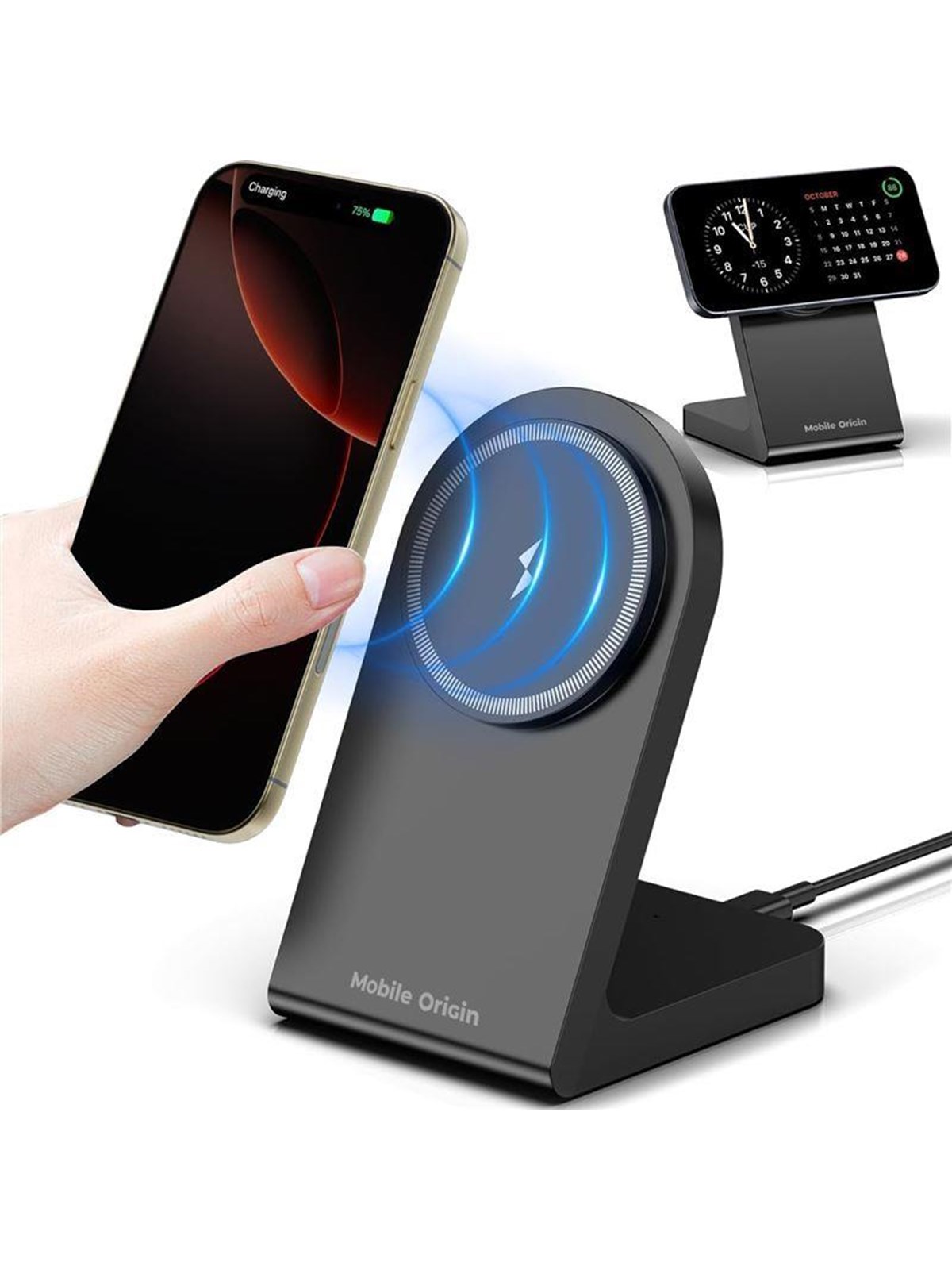 Mobile Origin Magnetic Wireless Charger Pw15 Magsafe Compatible - Handys Adapter Und Ladegeraete - Mo-mwch-pw15