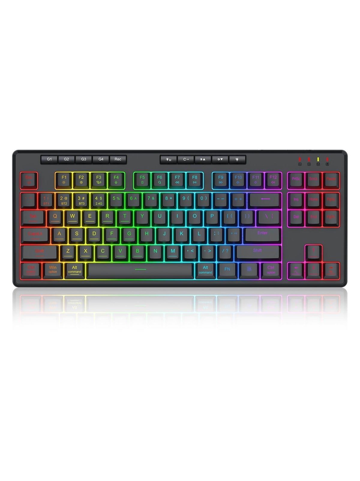 Redragon K516rgb-pro Shiva Pro 87 Keyboard - Gaming Tastaturen - Englisch (US) - Schwarz
