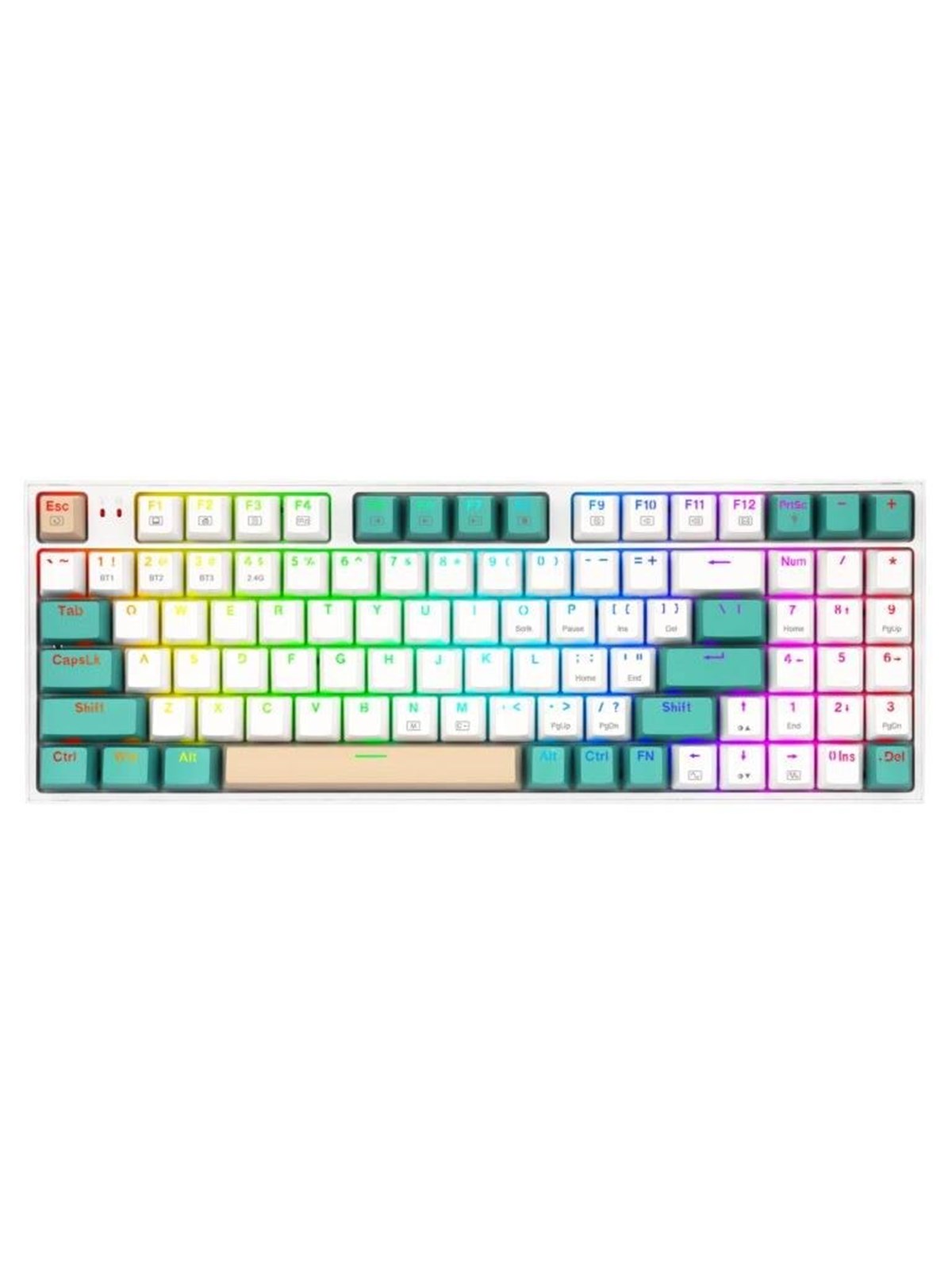 Redragon K643gwc-rgb-pro Veigar Pro Keyboard - Gaming Tastaturen - Englisch (US) - Weiss - K643wgc-rgb-pro