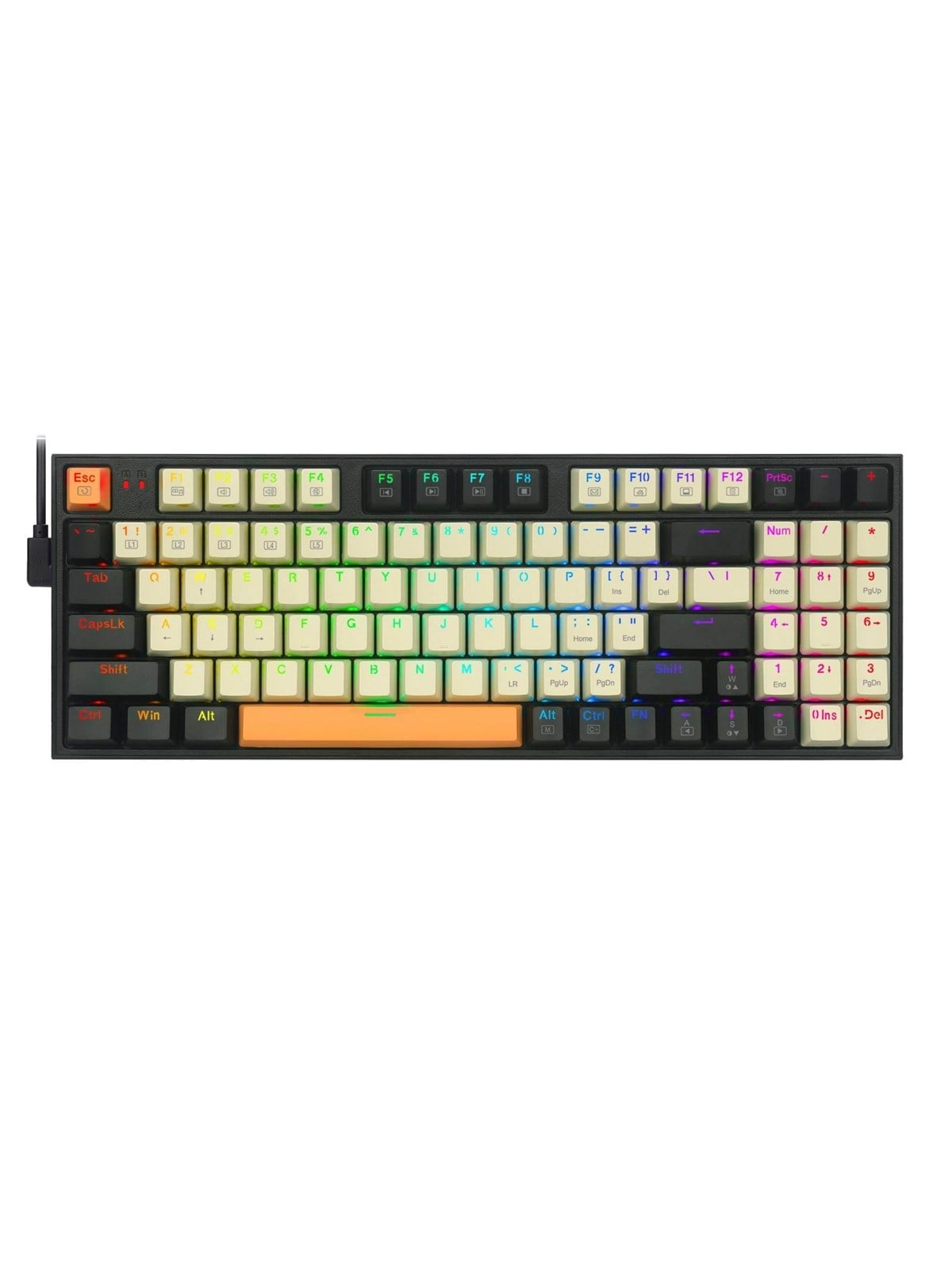 Redragon K636 Clo-rgb Kitava Keyboard - Gaming Tastaturen - Englisch (US) - Schwarz - K636clo-rgb