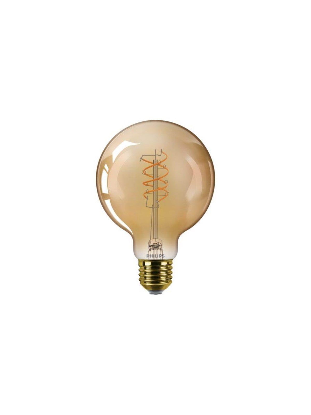 Philips Led-lampe Vintage G95 806lm 7.3w/918 (60w) Dimmable Amber E27 - Led Birnen - 929004584801