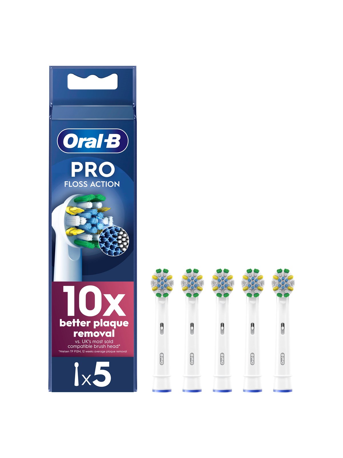 Oral-b Bürstenköpfe Floss Action - 5 Pcs - Elektrische Zahnbuersten - 8006540893722