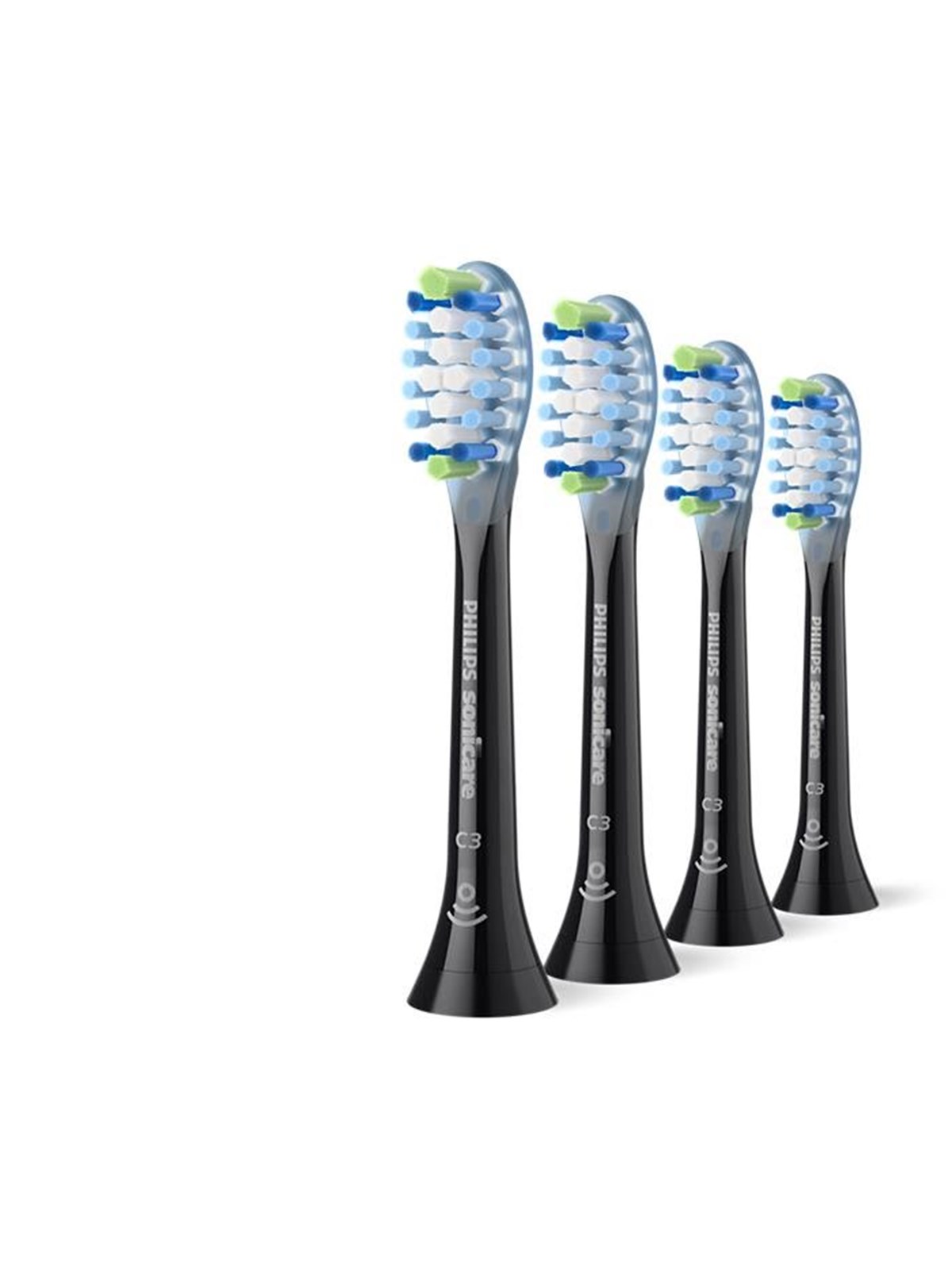 Philips Bürstenköpfe Sonicare Premium Plaque Defence- Black - 4pcs - Elektrische Zahnbuersten - Hx9044/88