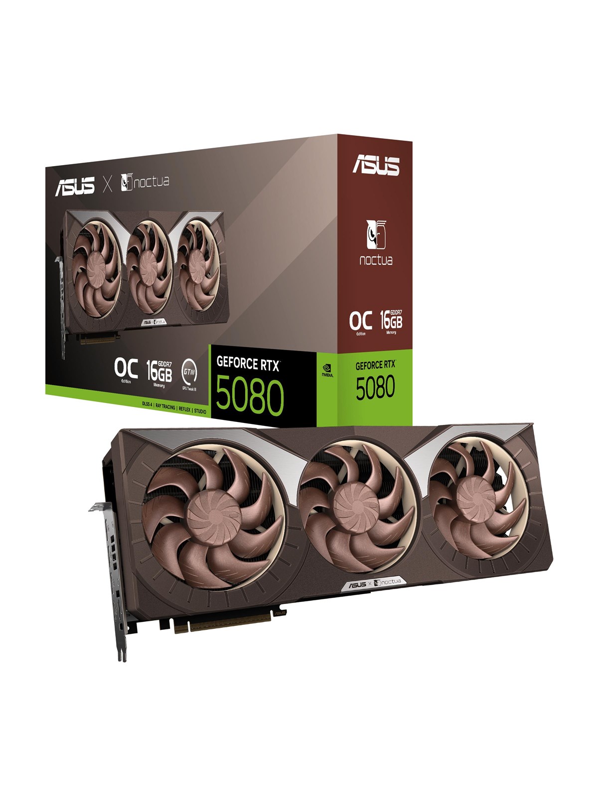Asus Geforce Rtx 5080 Noctua OC - 16gb Gddr7 Ram - Grafikkarte - 90yv0m32-m0na00
