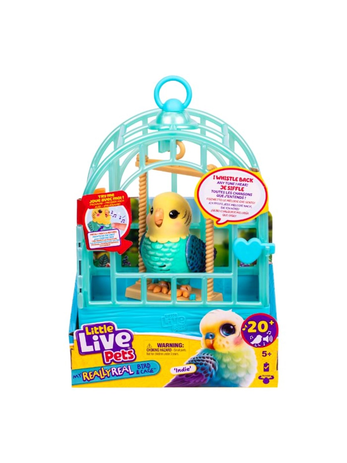 Little Live Pets MY Really Real Bird & Cage Indie - Plush - 26691