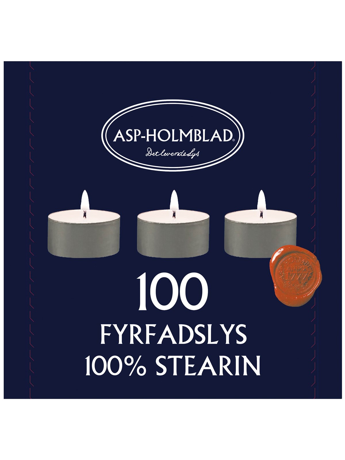 Asp-holmblad Teelichter Stearin 6 ST. - Einrichtung - 68744