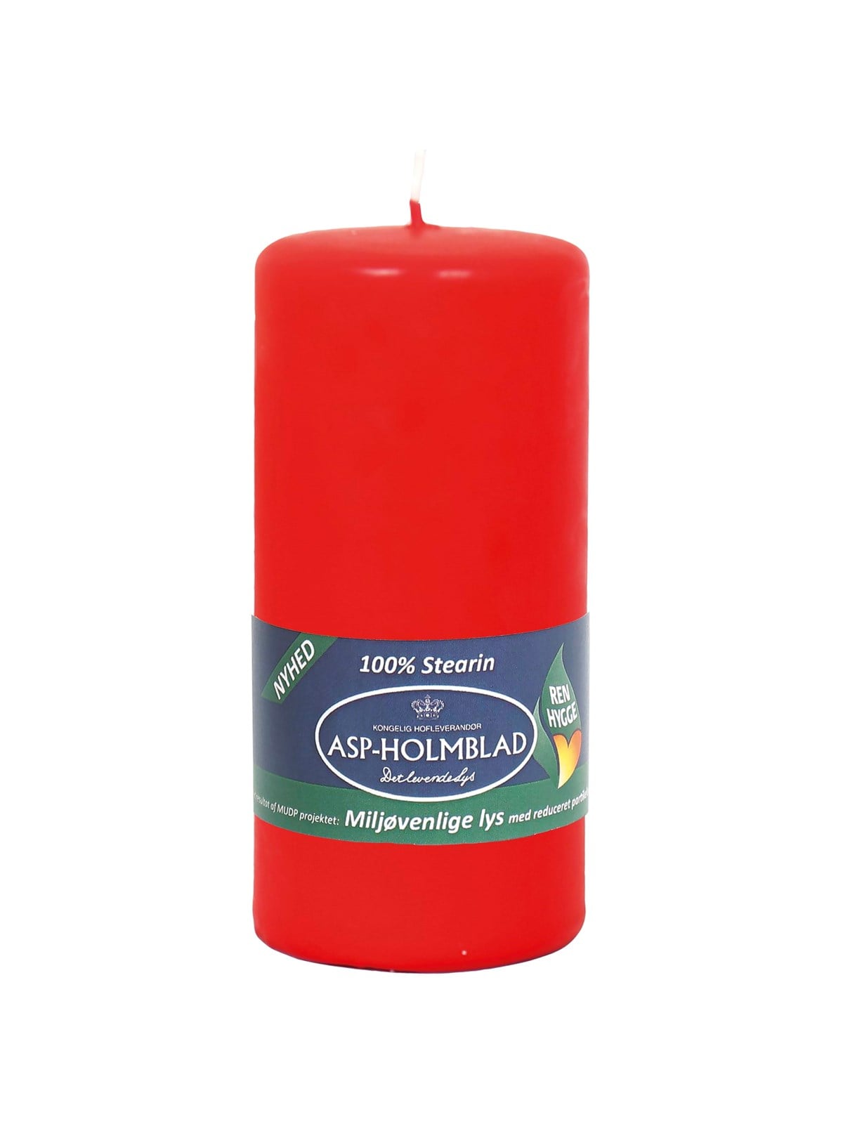 Asp-holmblad Umweltfreundliche Stumpenkerze Brilliant Rot - Einrichtung - 70790