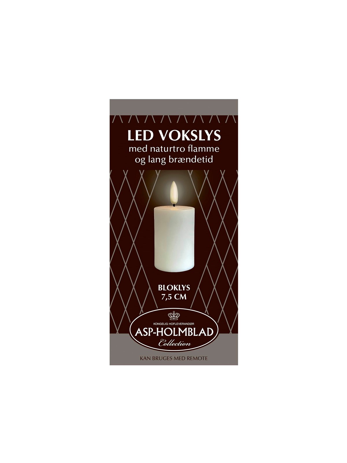 Asp-holmblad Led-wachs Stumpenkerze - Einrichtung - 99505
