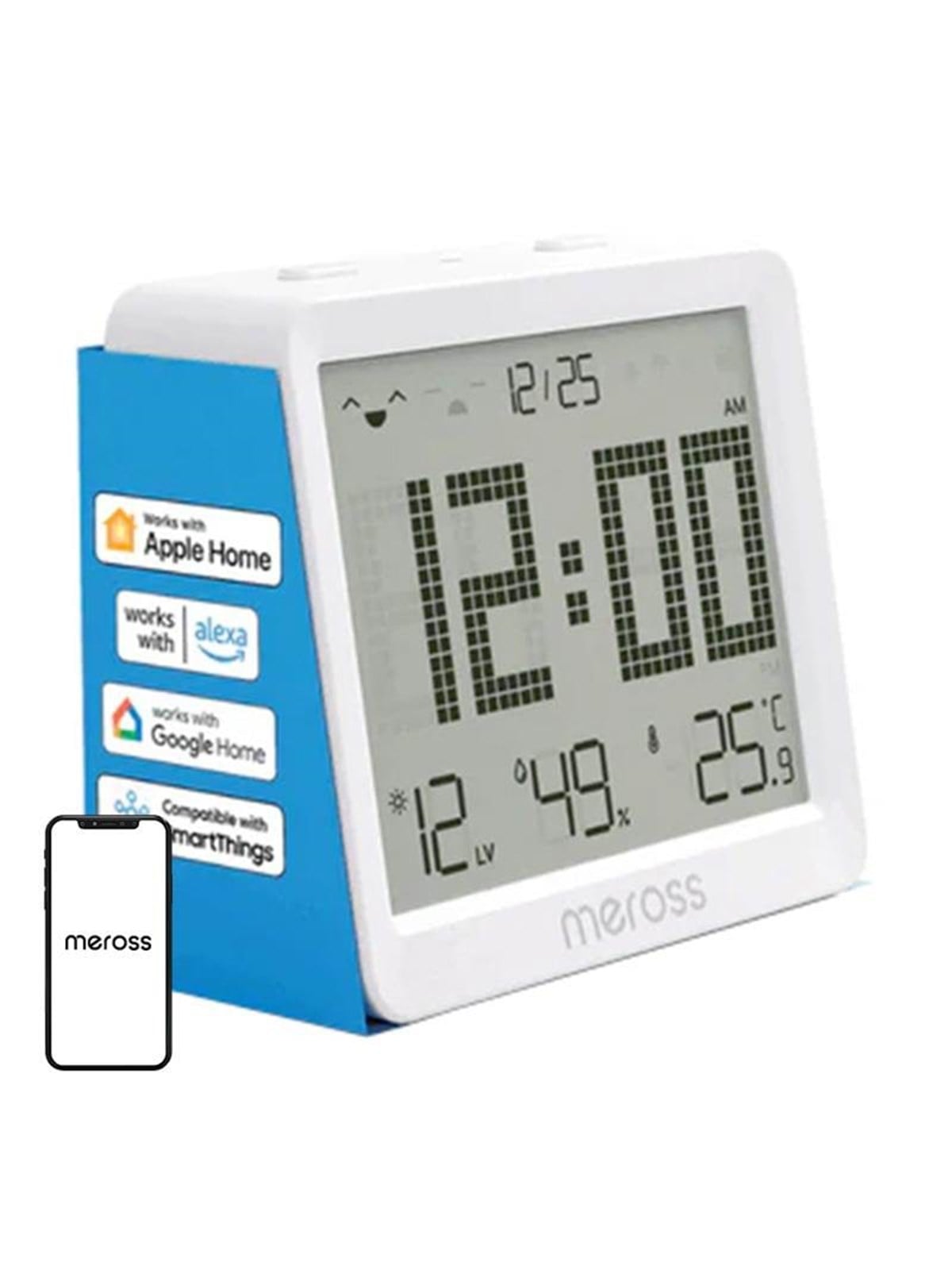 Meross Ms130h - Smart Temperature And Humidity Sensor Kit - Smart Home - Ms130-eu