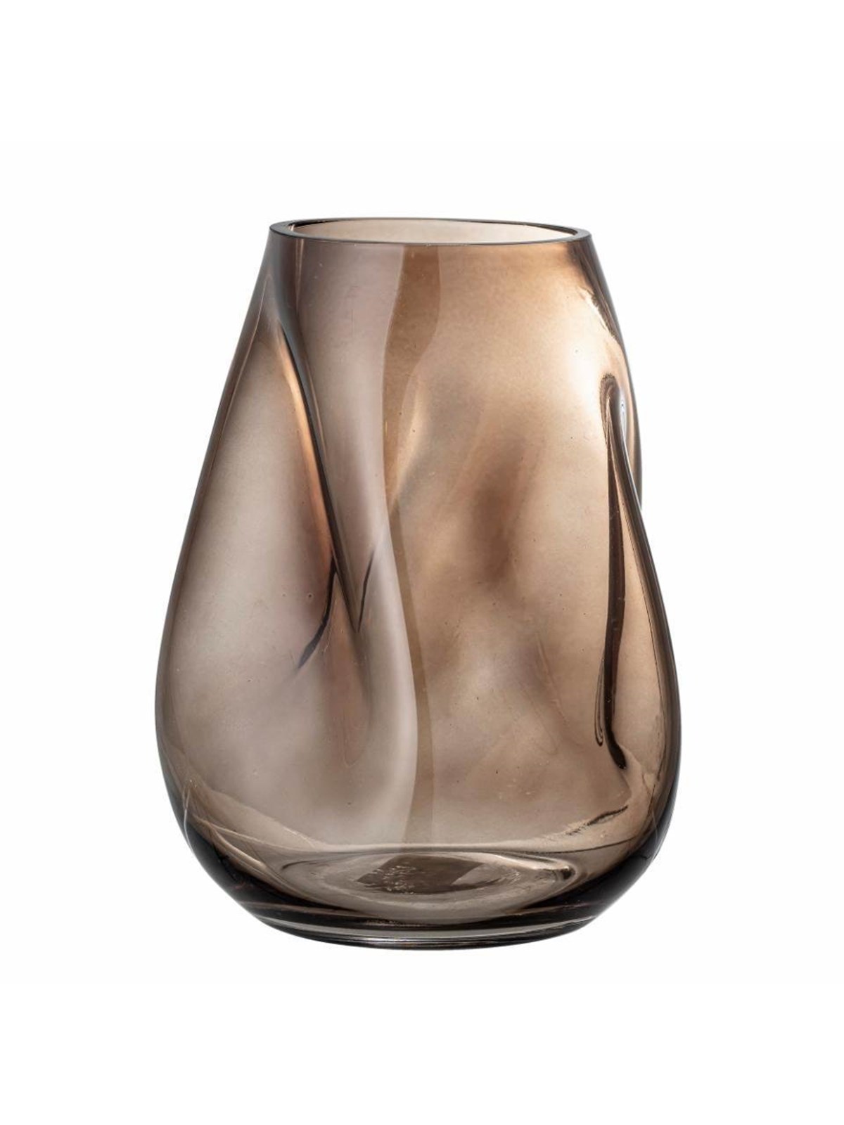 Bloomingville - Ingolf Vase 26 cm - Brown Glass - Einrichtung - 82048946
