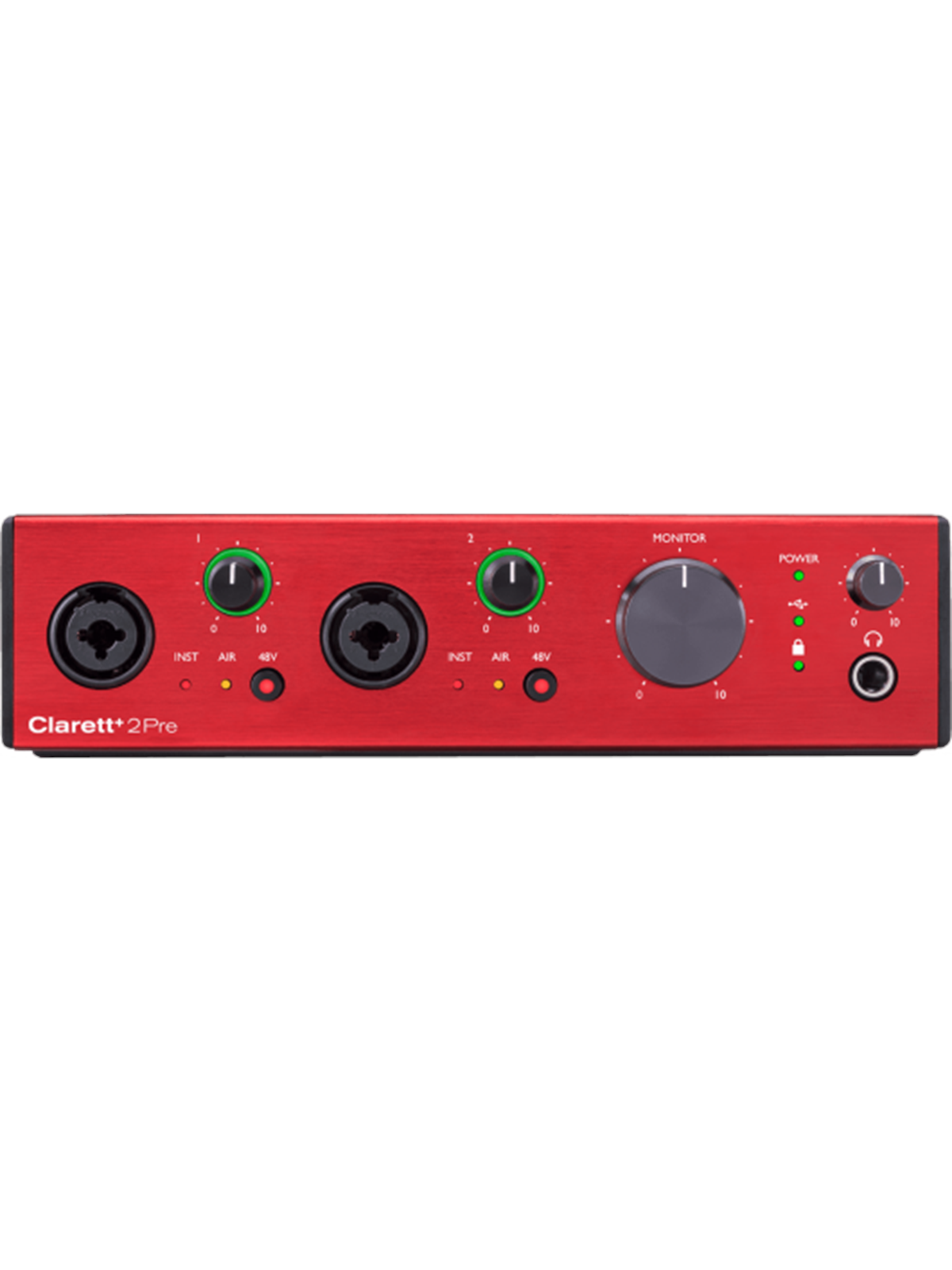 Focusrite Clarett+ 2pre - 10 in / 4 Out Usb-c Audio Interface With Analog Air-circuit - Musikinstrumente DJ Ausstattung - 571720