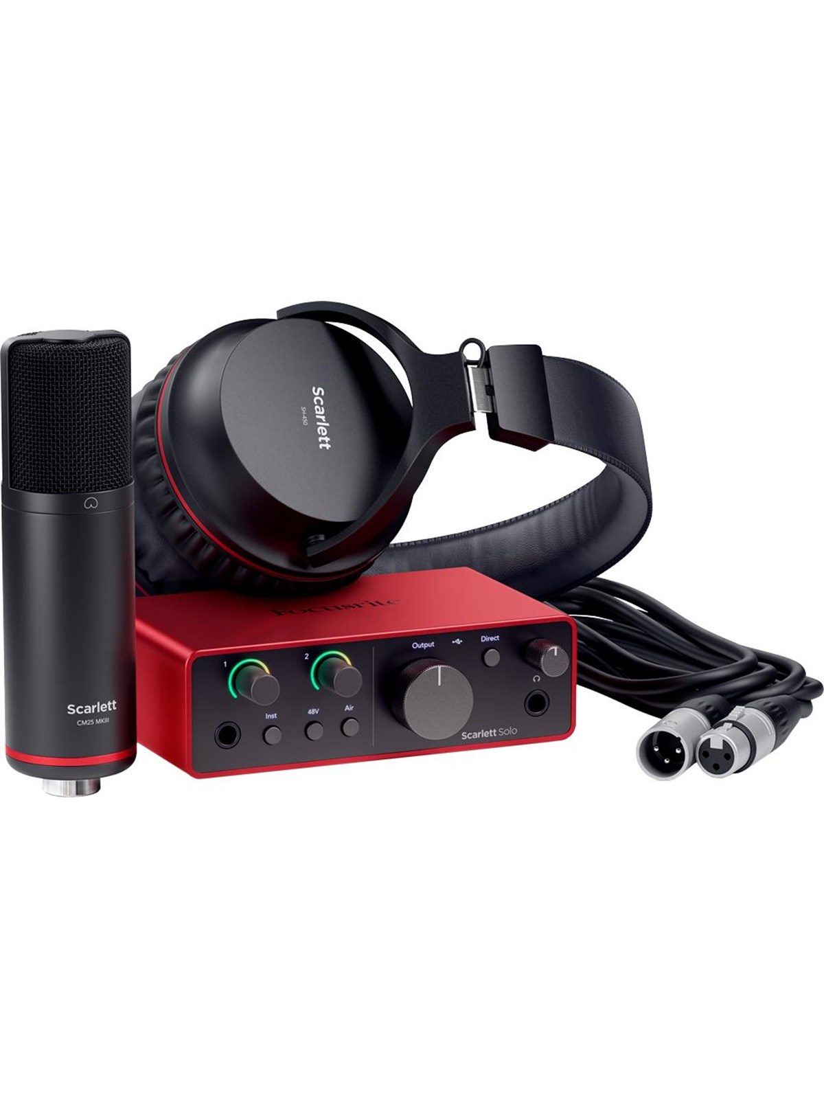 Focusrite Scarlettsolo Studio Kit - 4th Gen - Musikinstrumente DJ Ausstattung - 596950