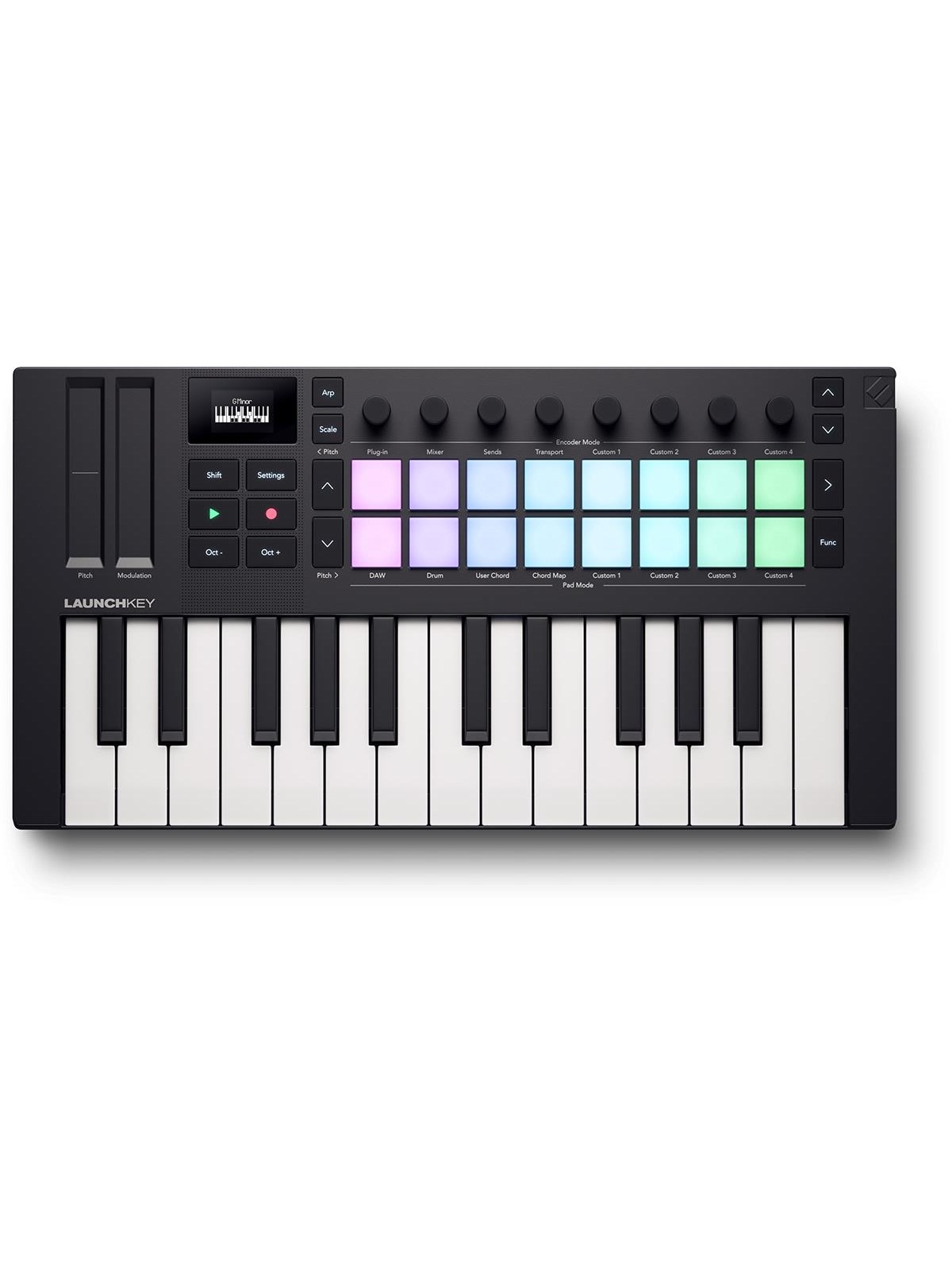 Novation Launchkey Mini 25 Mk4 - 25 Mini-keys 16 Pads - Musikinstrumente DJ Ausstattung - 610131