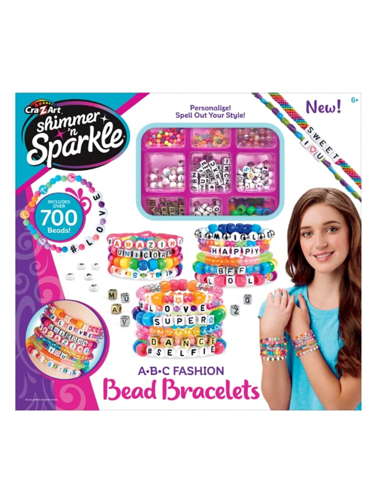 Shimmer n Sparkle Abc Fashion Bead Bracelets - Kreativ Spiele - 17883