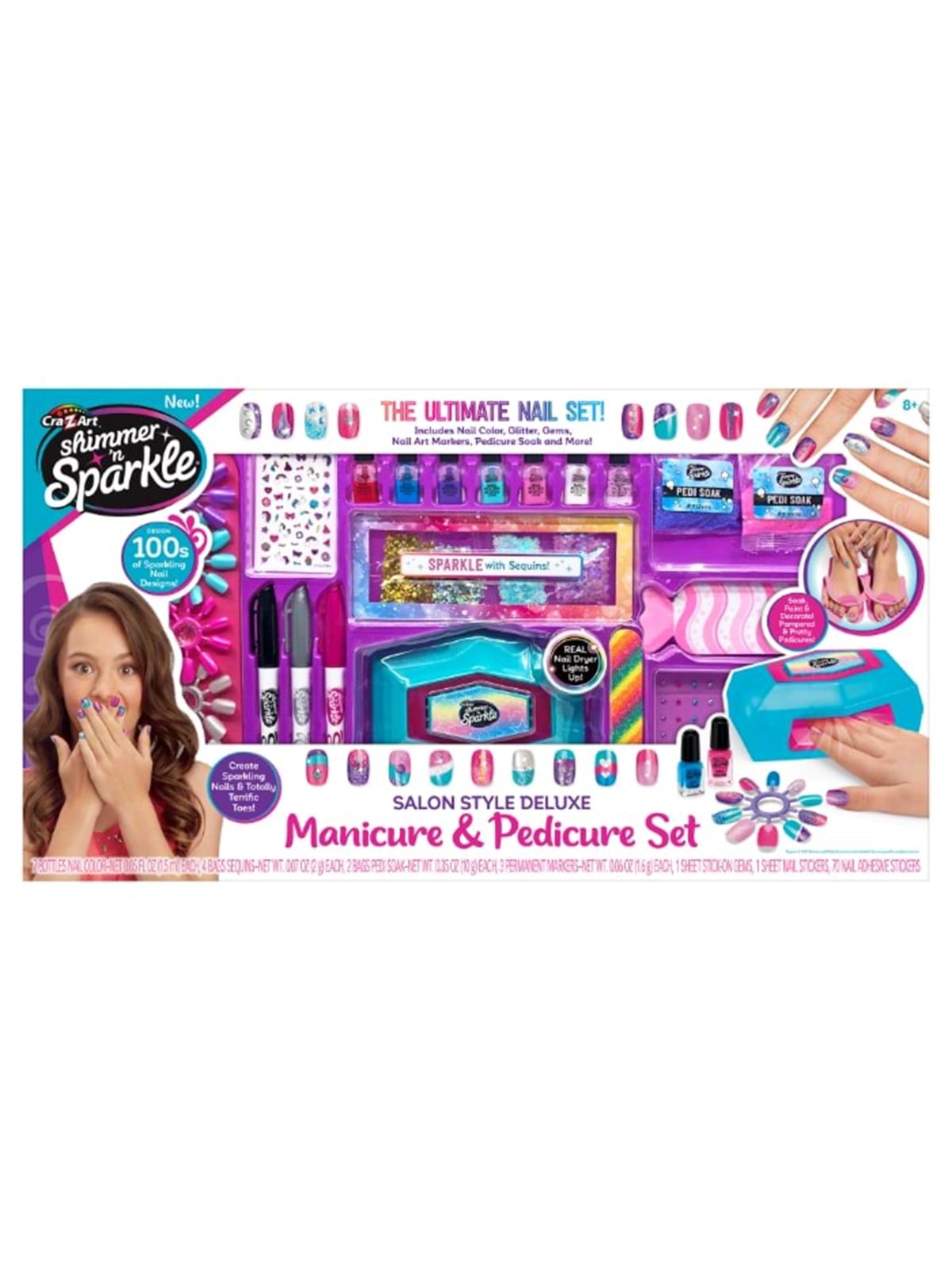 Shimmer n Sparkle Deluxe Manicure And Pedicure - Kreativ Spiele - 65590s