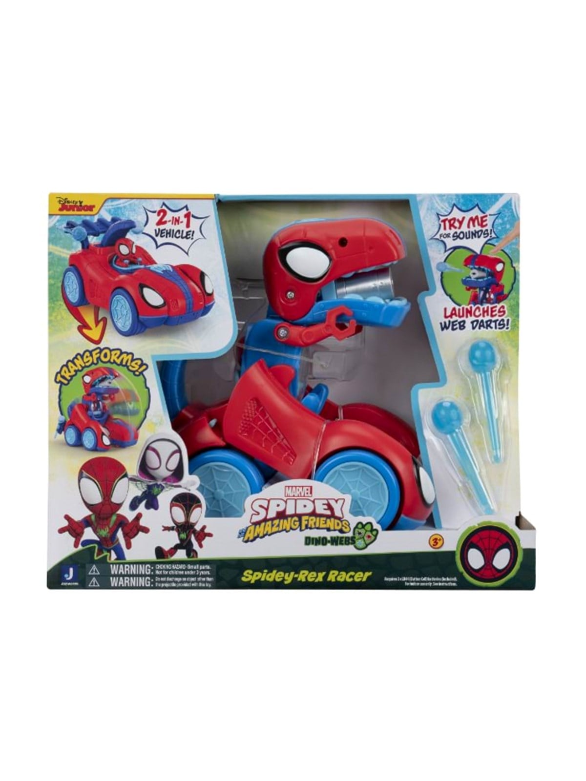 Spidey And His Amazing Friends Spidey Rex Racer - Spielzeugauto - Snf0350