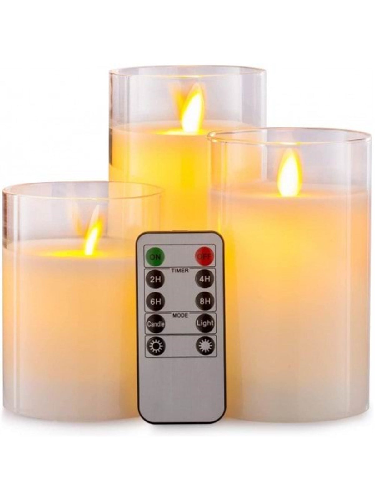 Pro 3er Set Led-stumpenkerzen - Transparent - Gadget - 10031