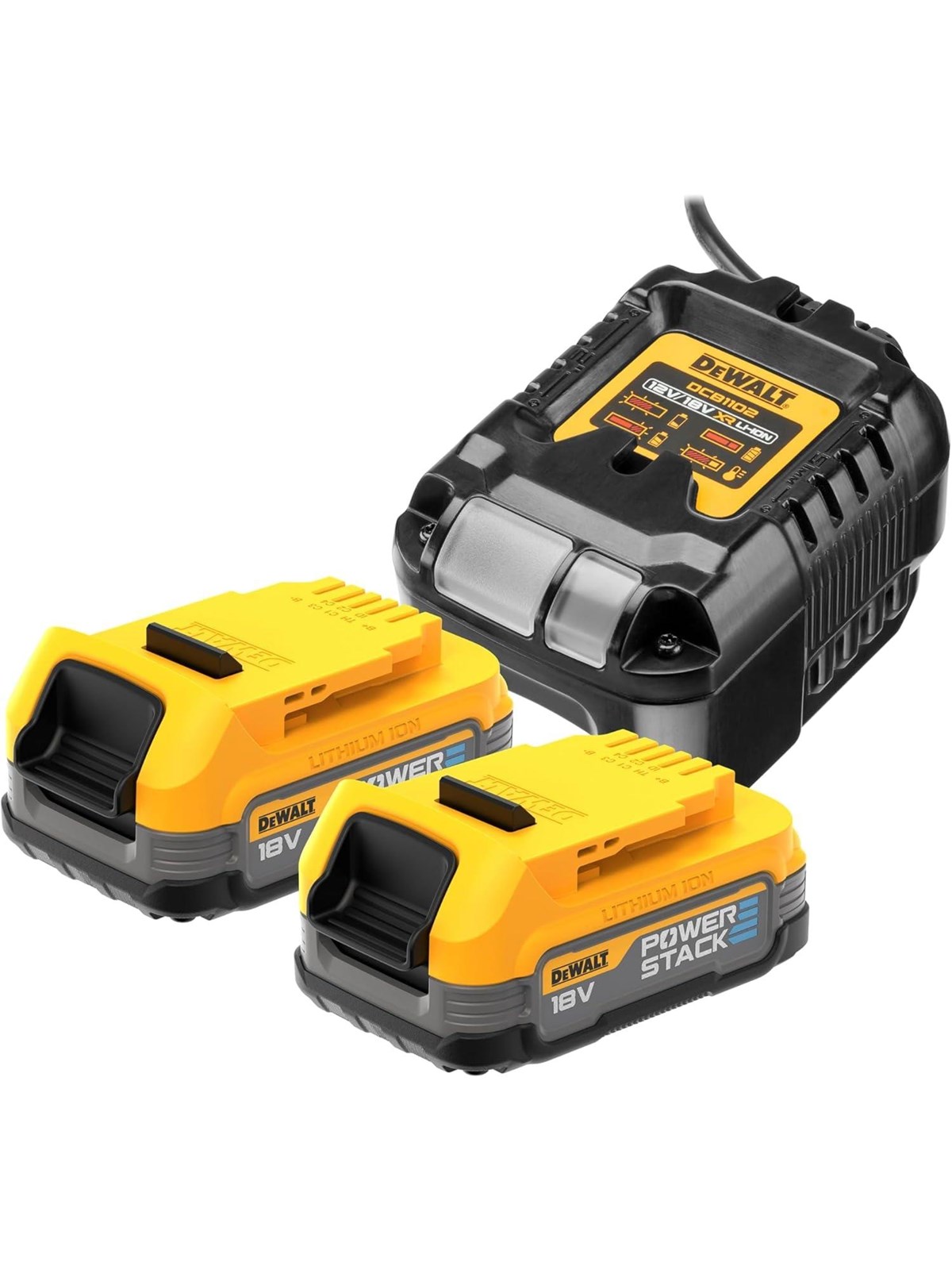Dewalt Dcb1102e2-qw Battery Set Powerstack - Akkus Ladegeraete - Dwdcb1102e2- QW