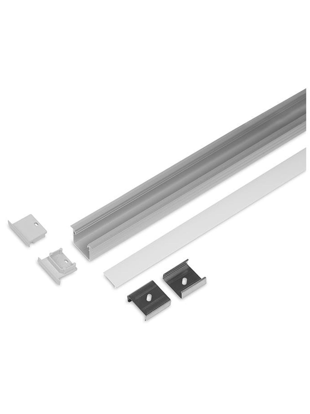 Light Solutions Aluminiumsprofil - Model L (Indbyg) - 20mm Led Strip - Alu - Smart Home - 5714255011173