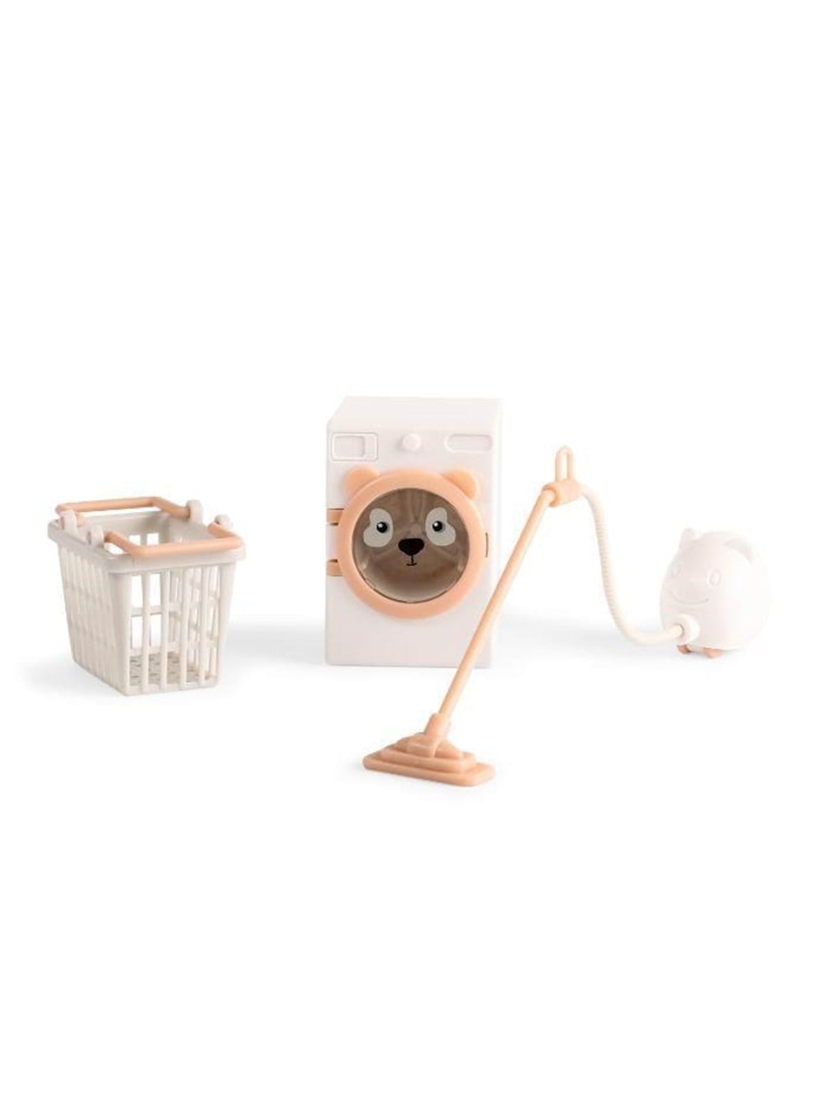 Lundby Tøjvask M/støvsuger Vaskemask & Kurv - Dollhouse Accessories - 18265