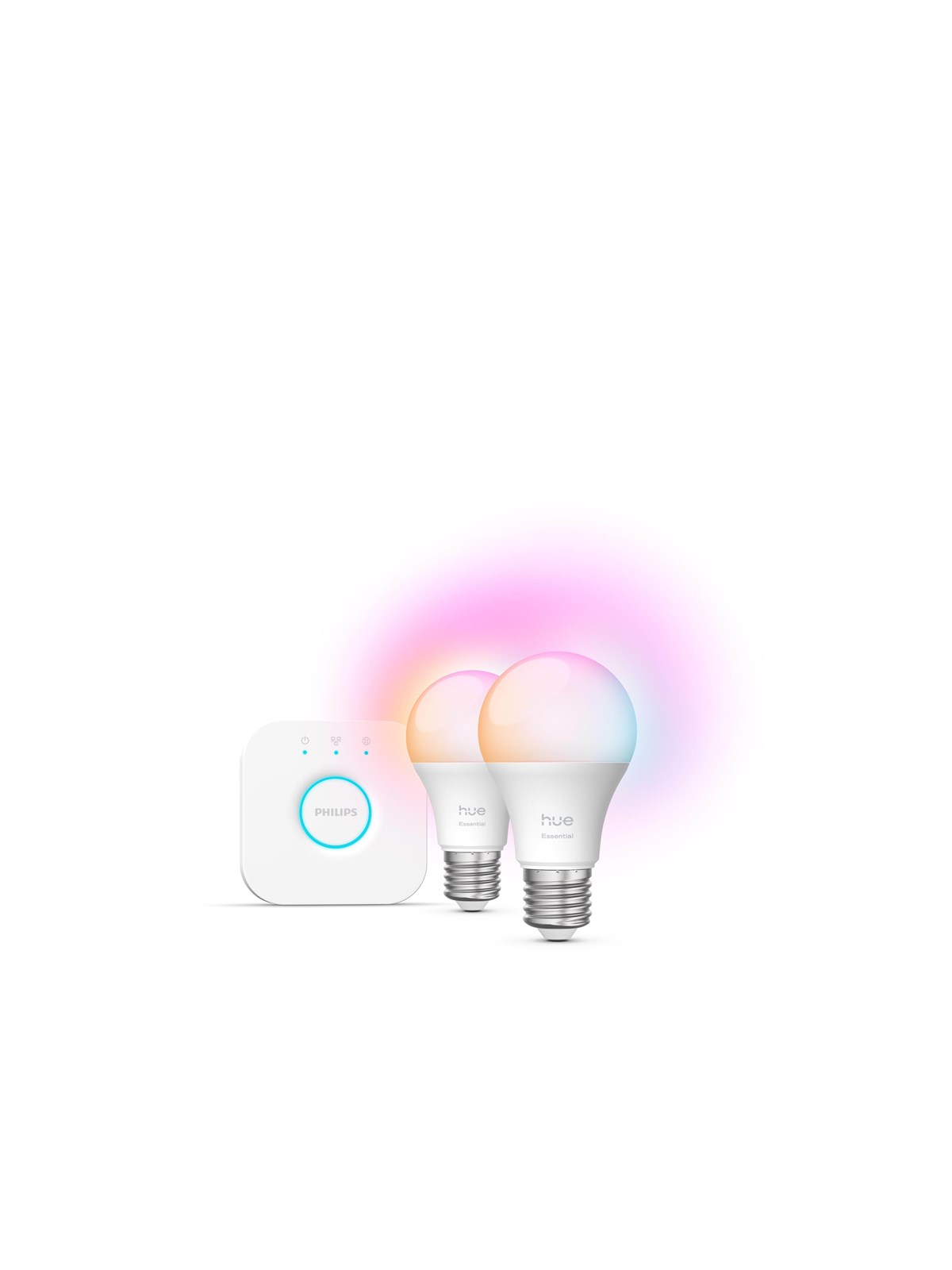 Philips Hue Essential Starter Kit: 2 E27 Smart Bulbs (806 lm) - Smart Home - 929004235409