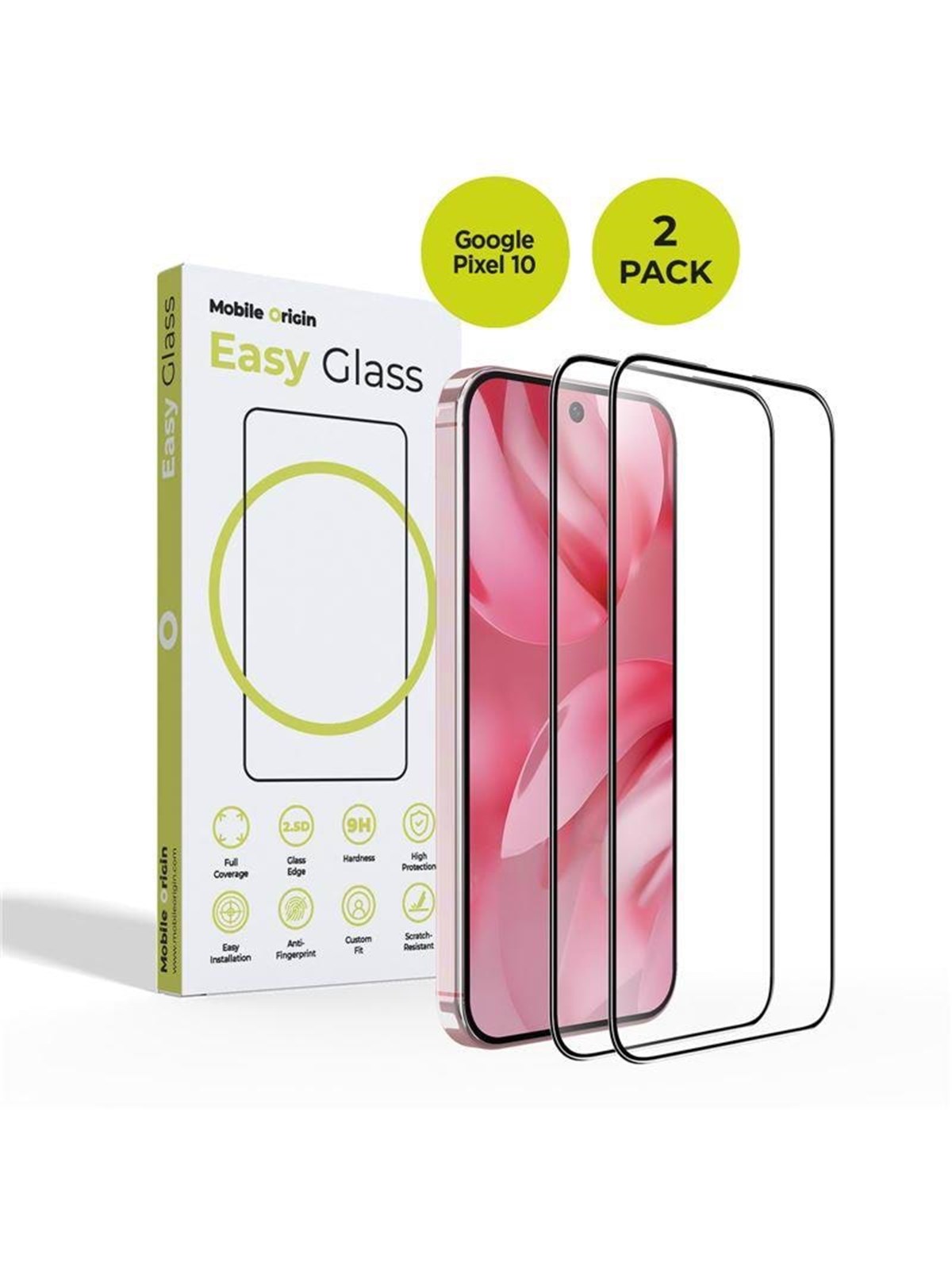 Mobile Origin Easyglass Google Pixel 10 - 2 Pack - Handys Schutzfolie - Frl-eg-gp10-2pk