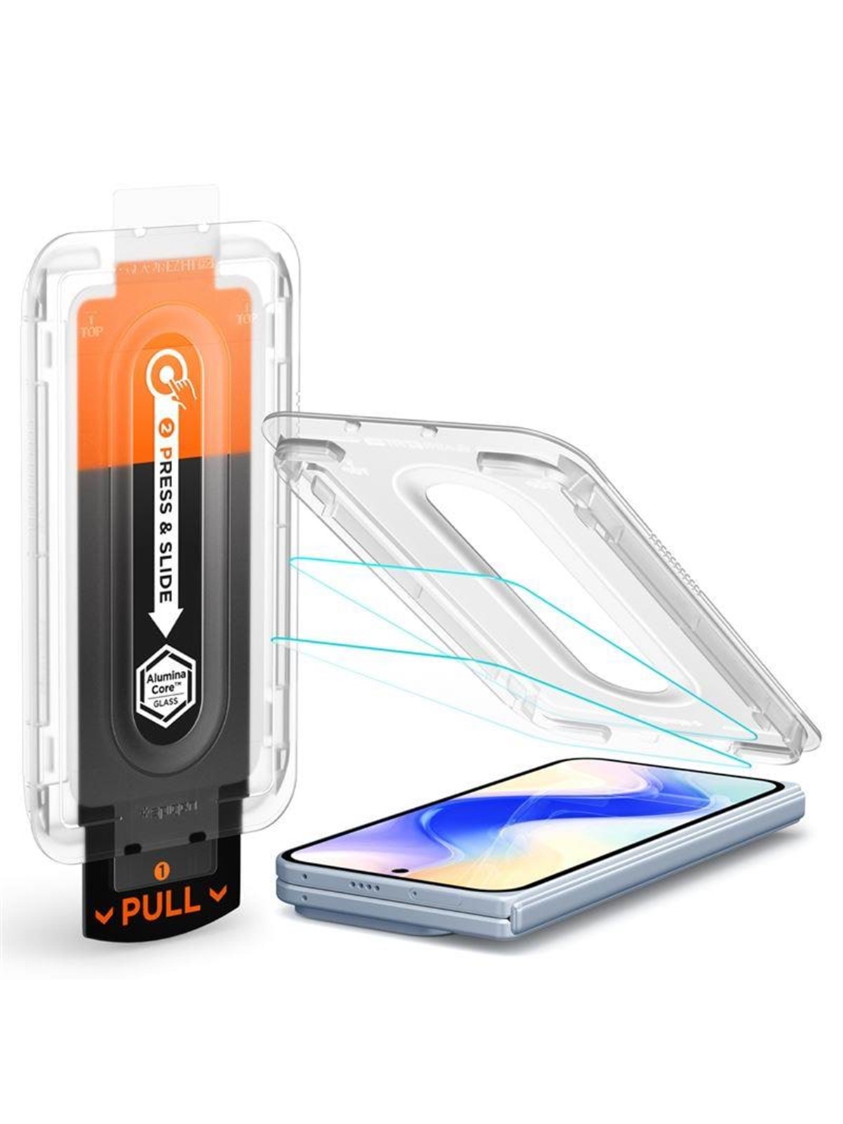Spigen Glass tR EZ Fit Pro 2 Pack - Transparency - Google Pixel 10 Pro Fold - Handys Schutzfolie - Agl09665