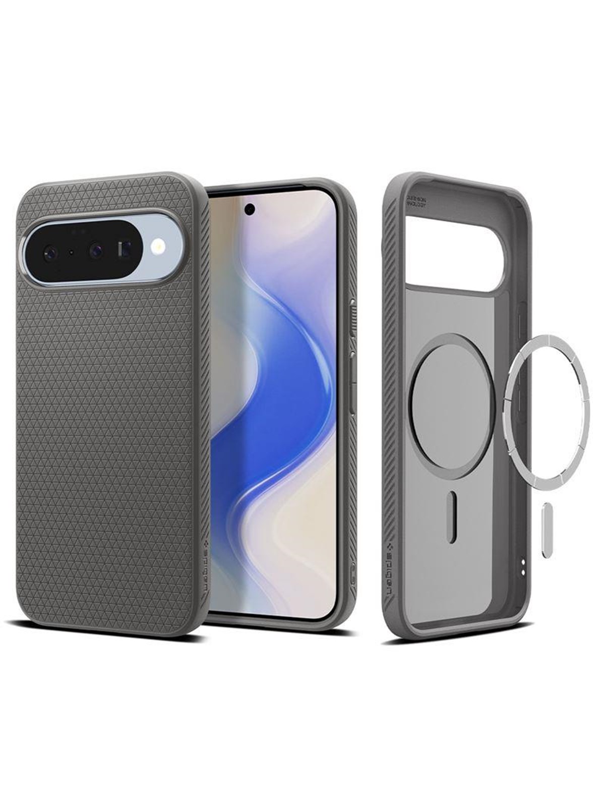 Spigen Liquid Air Magsafe Marble Gray - Google Pixel 10 Pro/pixel 10 - Handys Cover Cases - Acs09697