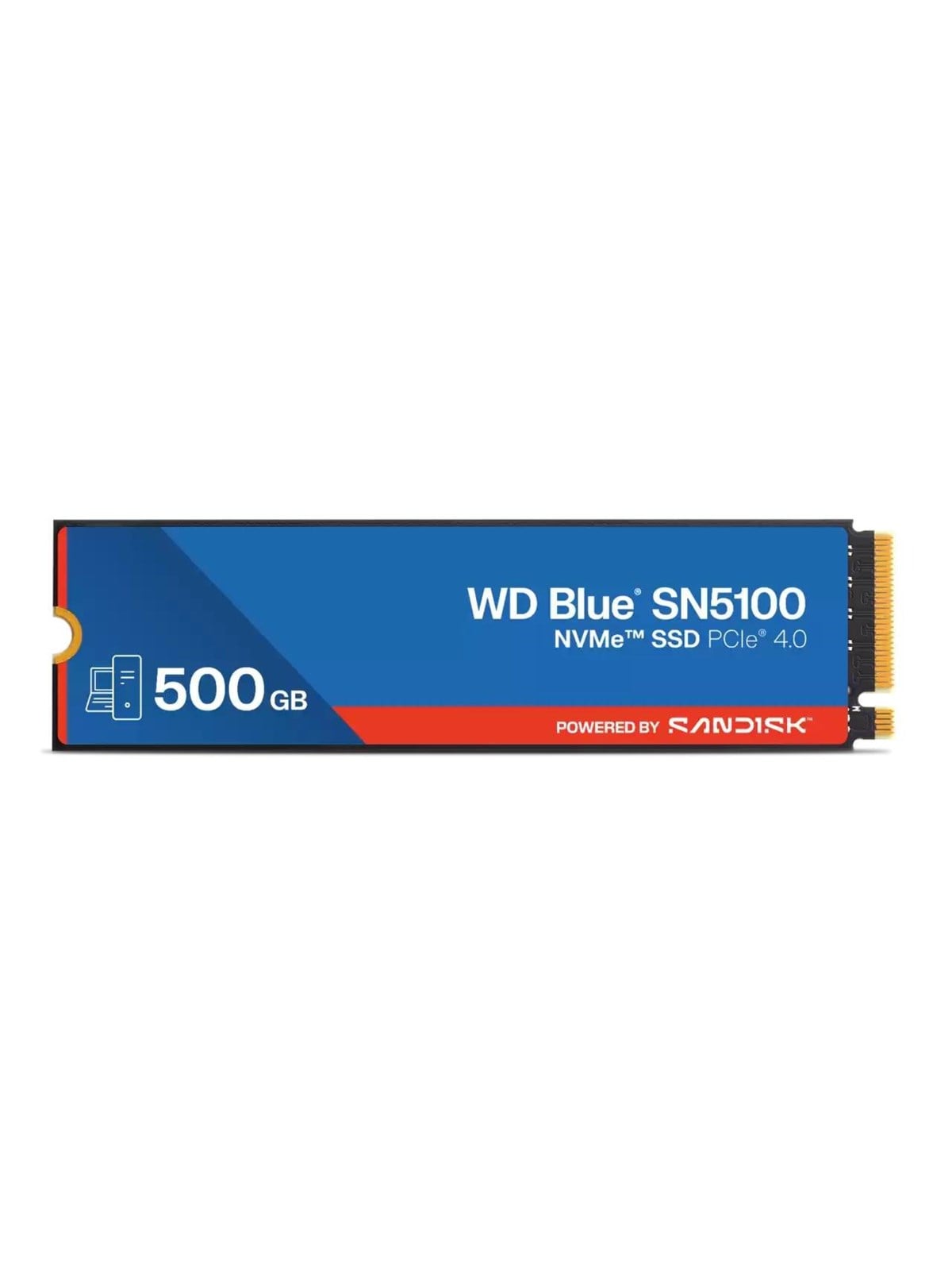 SANDISK WD Blue SN5100 SSD - 500GB - PCIe 4.0 - M.2 2280 Image