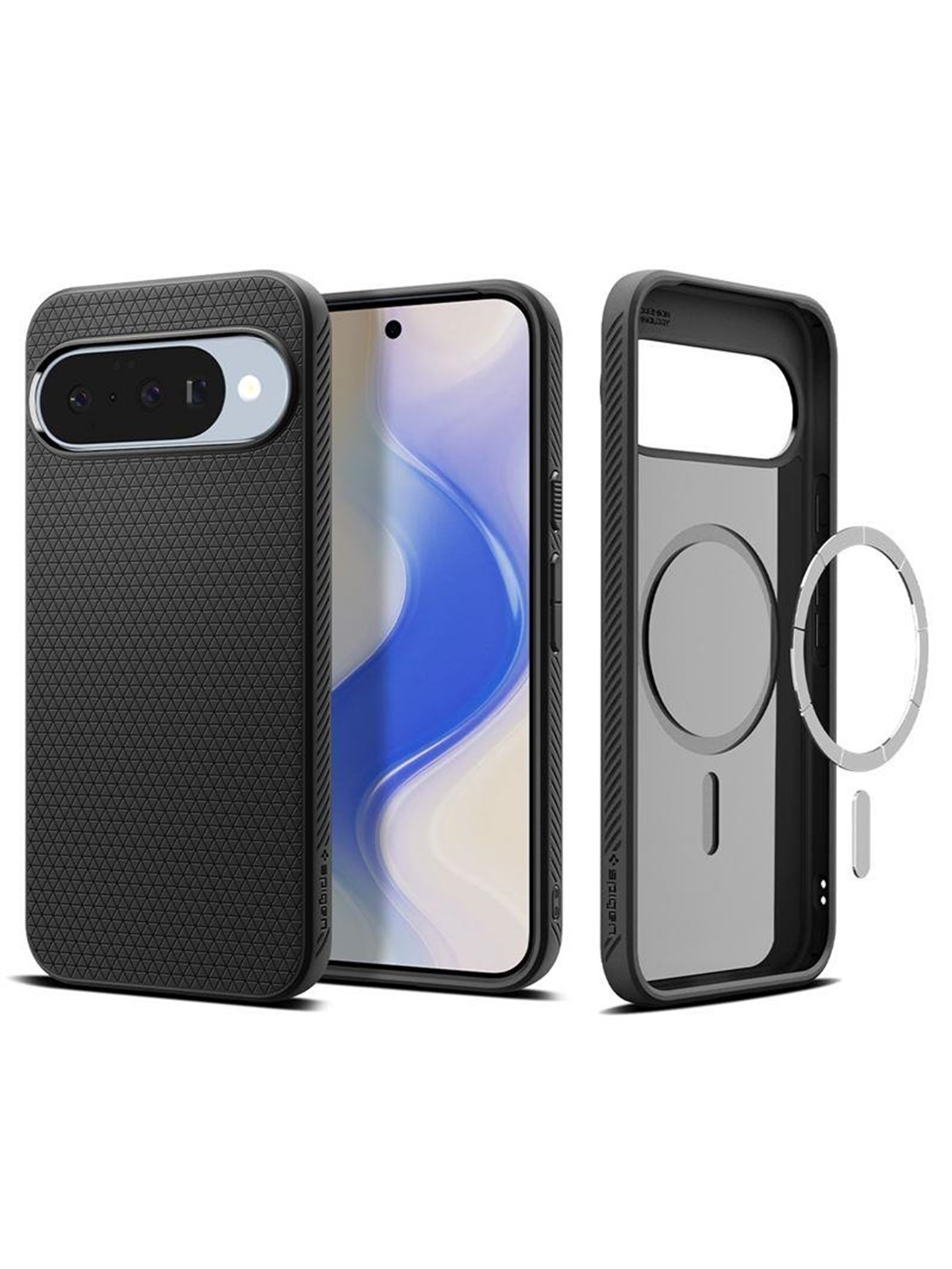 Spigen Liquid Air Magsafe - Matte Black - Google Pixel 10 Pro/pixel 10 - Handys Cover Cases - Acs09695