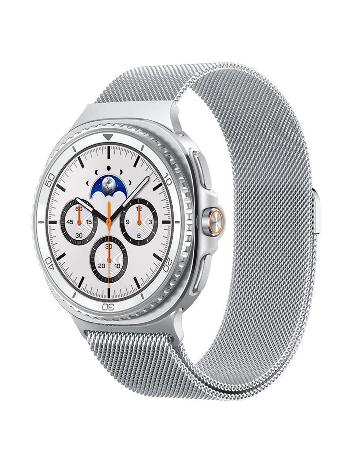 Spigen Metal Fit - Silver - Samsung Samsung Galaxy Watch 8 (40/44/46mm) - Smartwatch Accessories - Amp10121