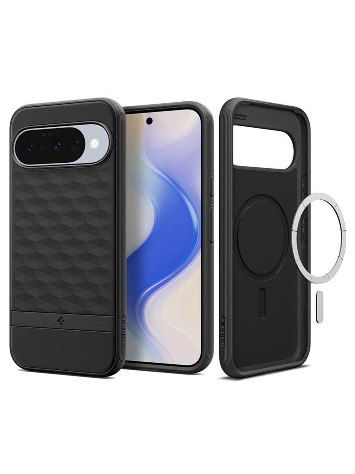 Spigen Parallax Magsafe - Matte Black - Google Pixel 10 Pro/pixel 10 - Handys Cover Cases - Acs09708