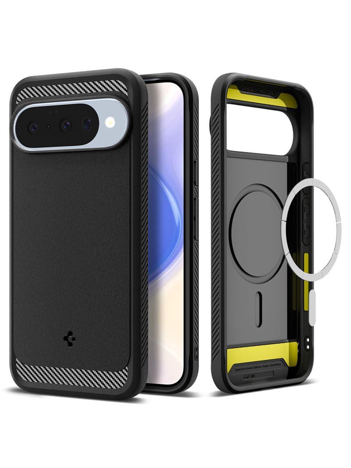 Spigen Rugged Armor Magsafe - Matte Black - Google Pixel 10 Pro/pixel 10 - Handys Cover Cases - Acs09698