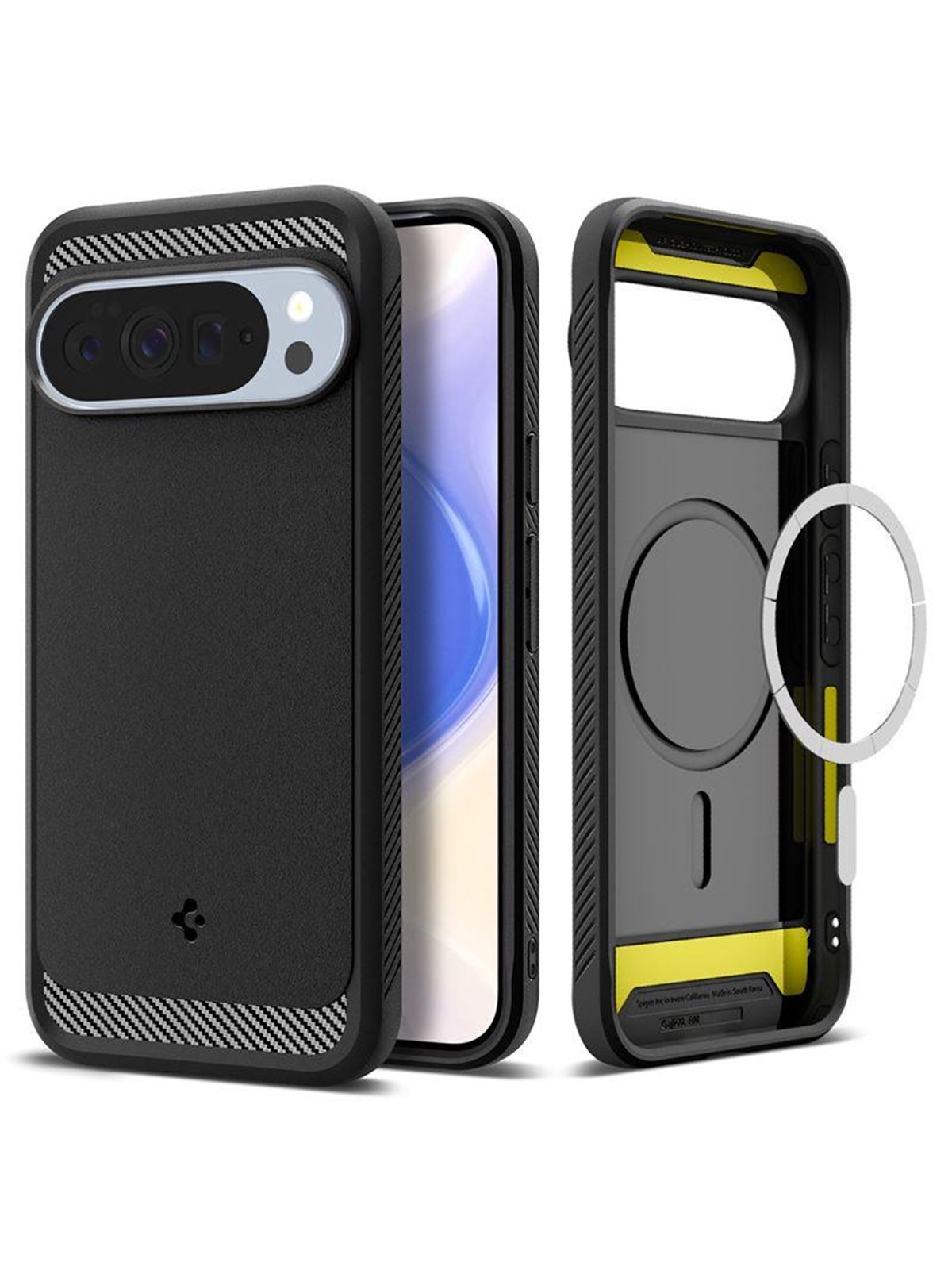 Spigen Rugged Armor Magsafe - Matte Black - Google Pixel 10 Pro XL - Handys Cover Cases - Acs09721