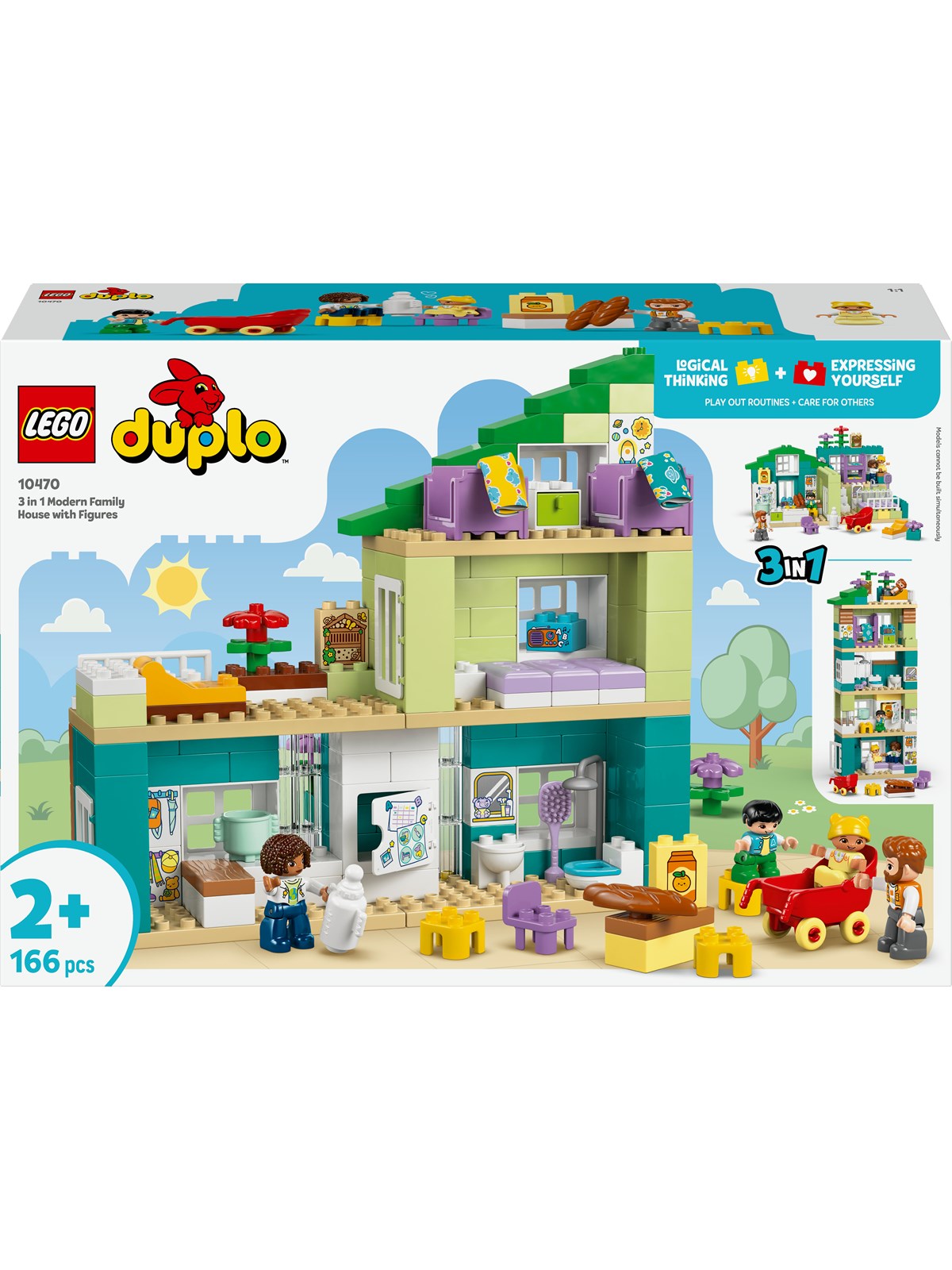 Lego Duplo 10470 Modernes Familienhaus Mit Figuren - 3-in-1-set