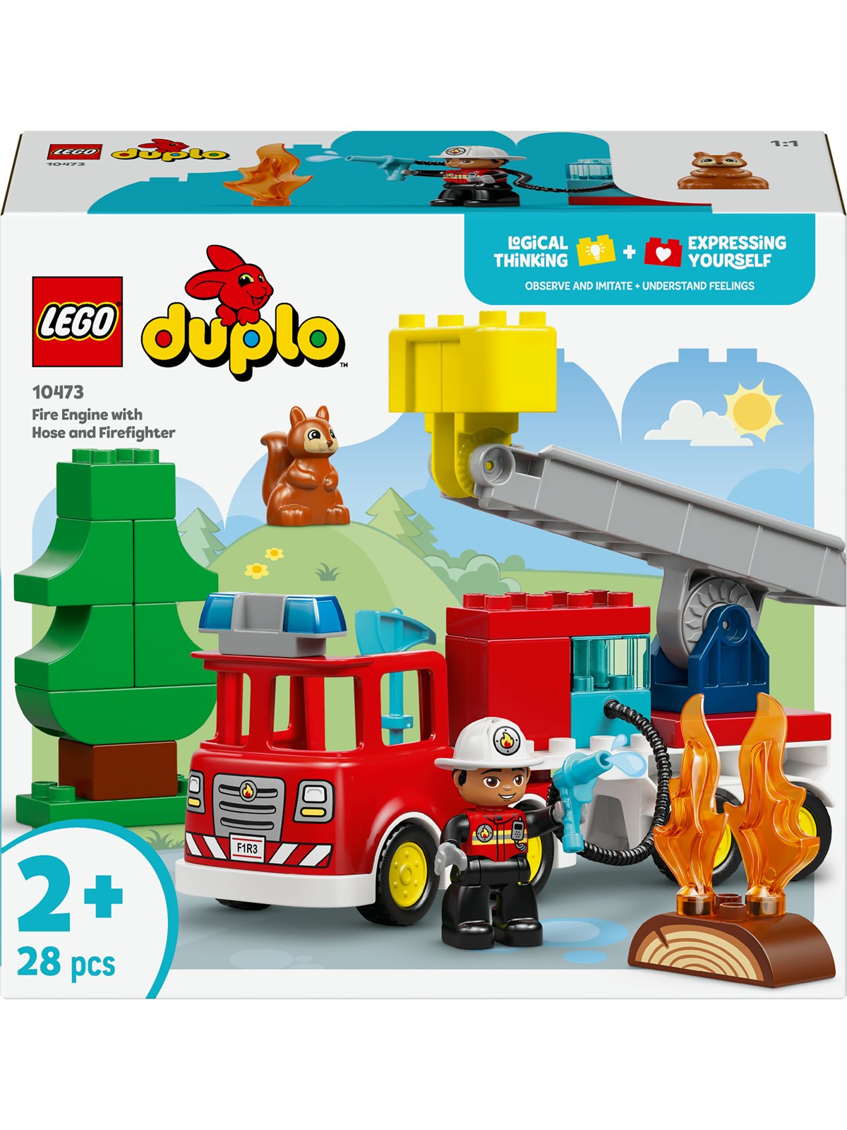 Lego Duplo 10473 Löschauto Mit Schlauch Und Feuerwehrmann