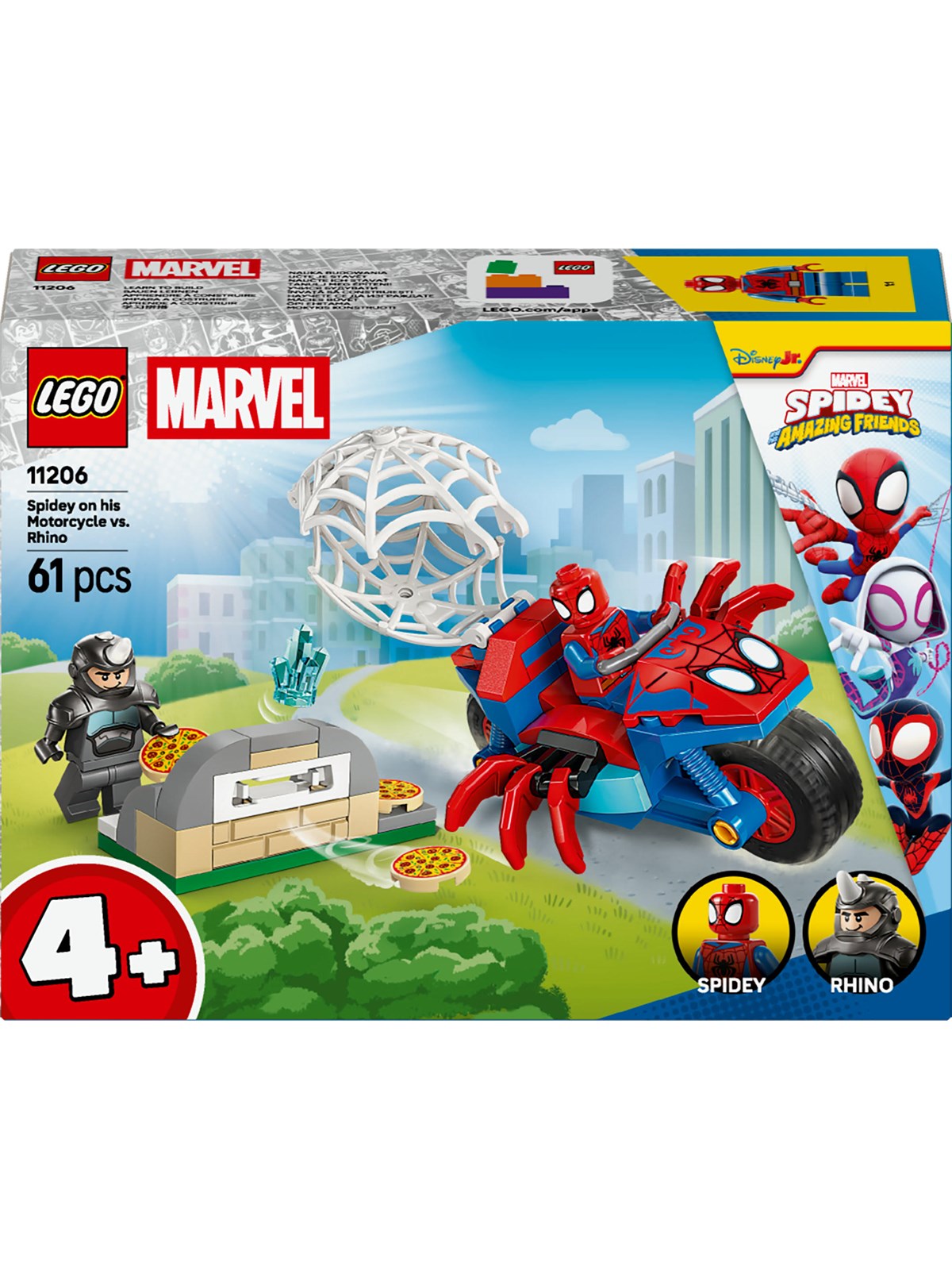 Lego Super Heroes Marvel 11206 Spidey Auf Motorrad vs. Rhino