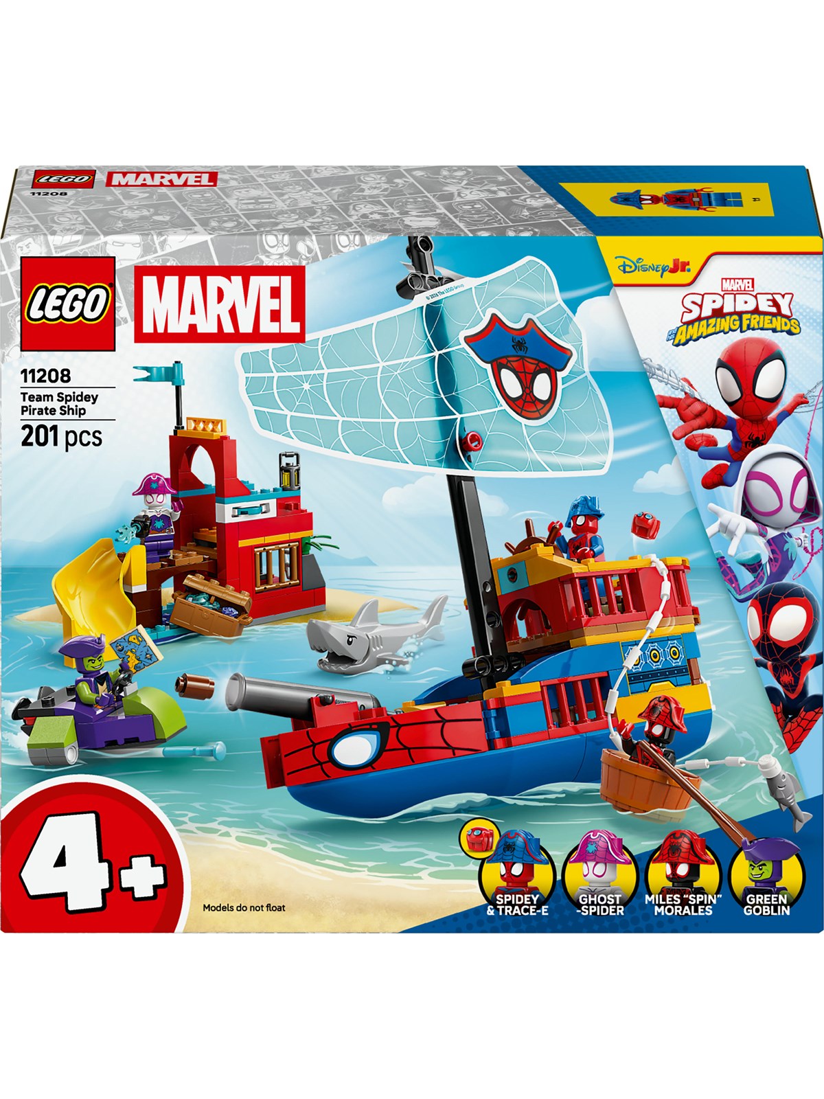 Lego Super Heroes Marvel 11208 Piratenschiff Von Spideys Team