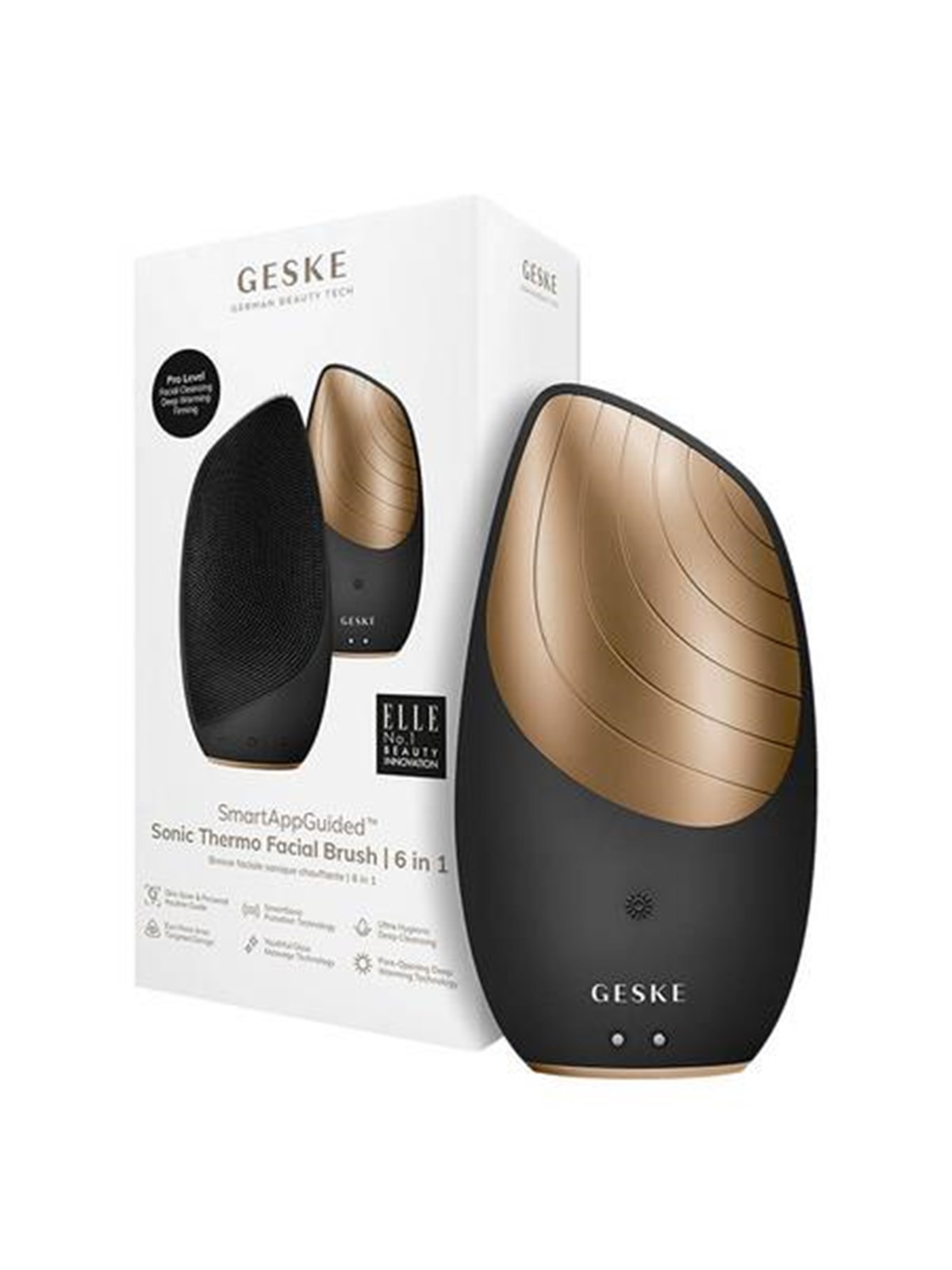 Geske Thermo Facial Brush 6-in-1 With App - Gray - Gesichtspflege - Gk000007gy01