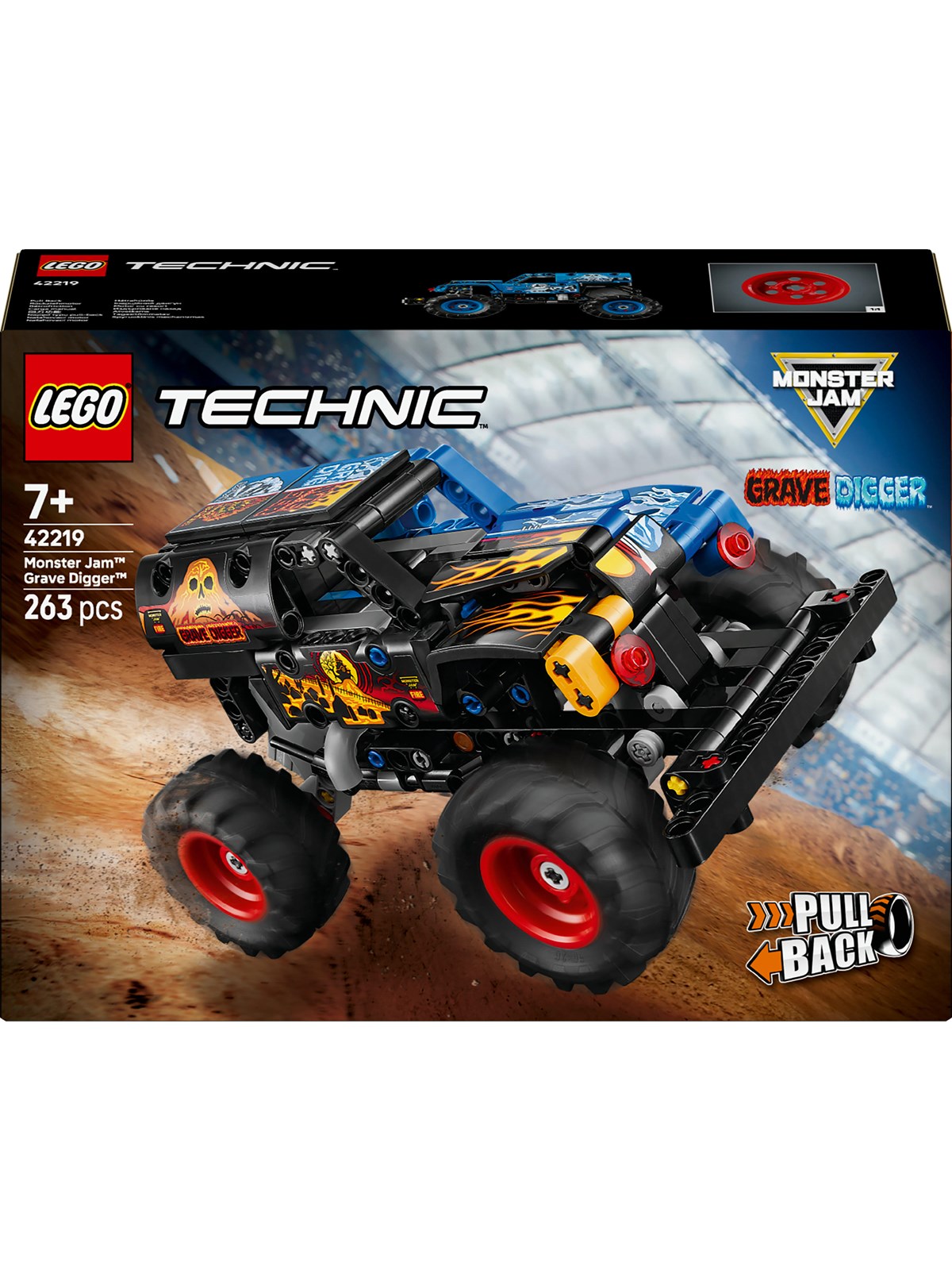 Lego Technic 42219 Monster Jam Grave Digger Feuer Und Eis
