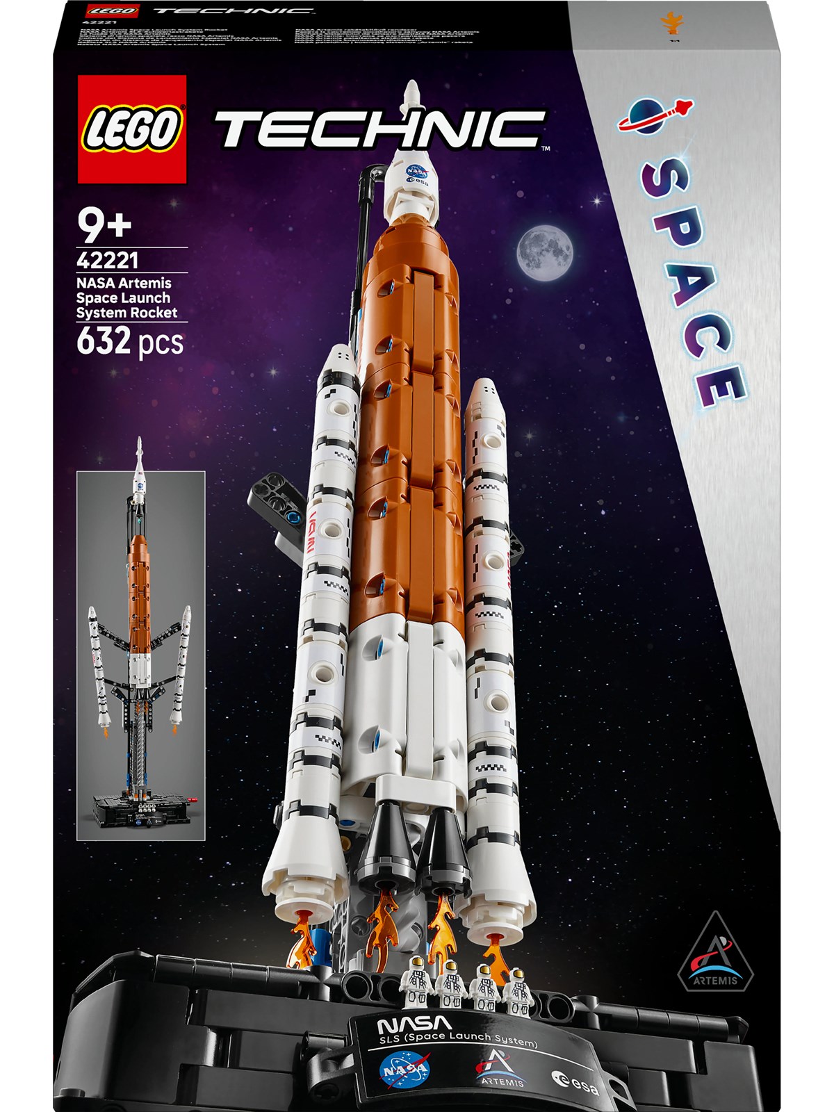 Lego Technic 42221 Nasa Artemis Sls-schwerlastrakete