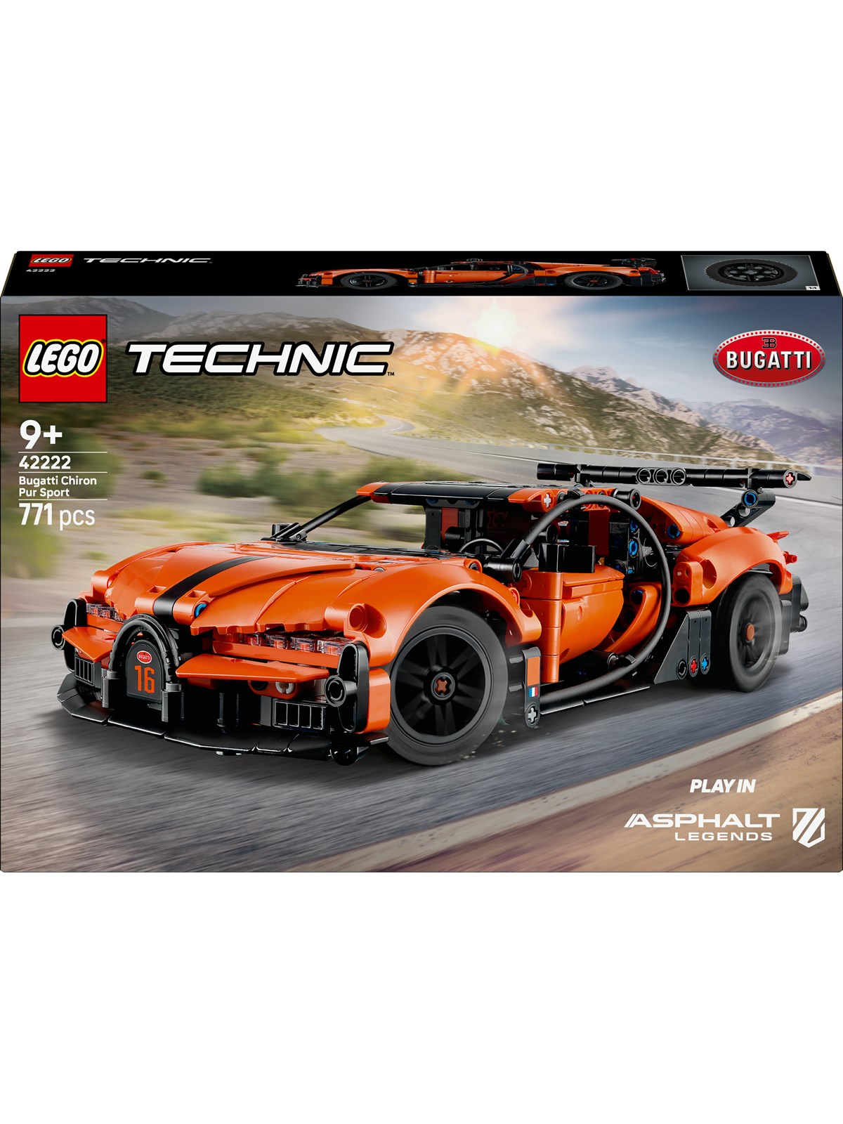 Lego Technic 42222 Bugatti Chiron Pur Sport Hypercar