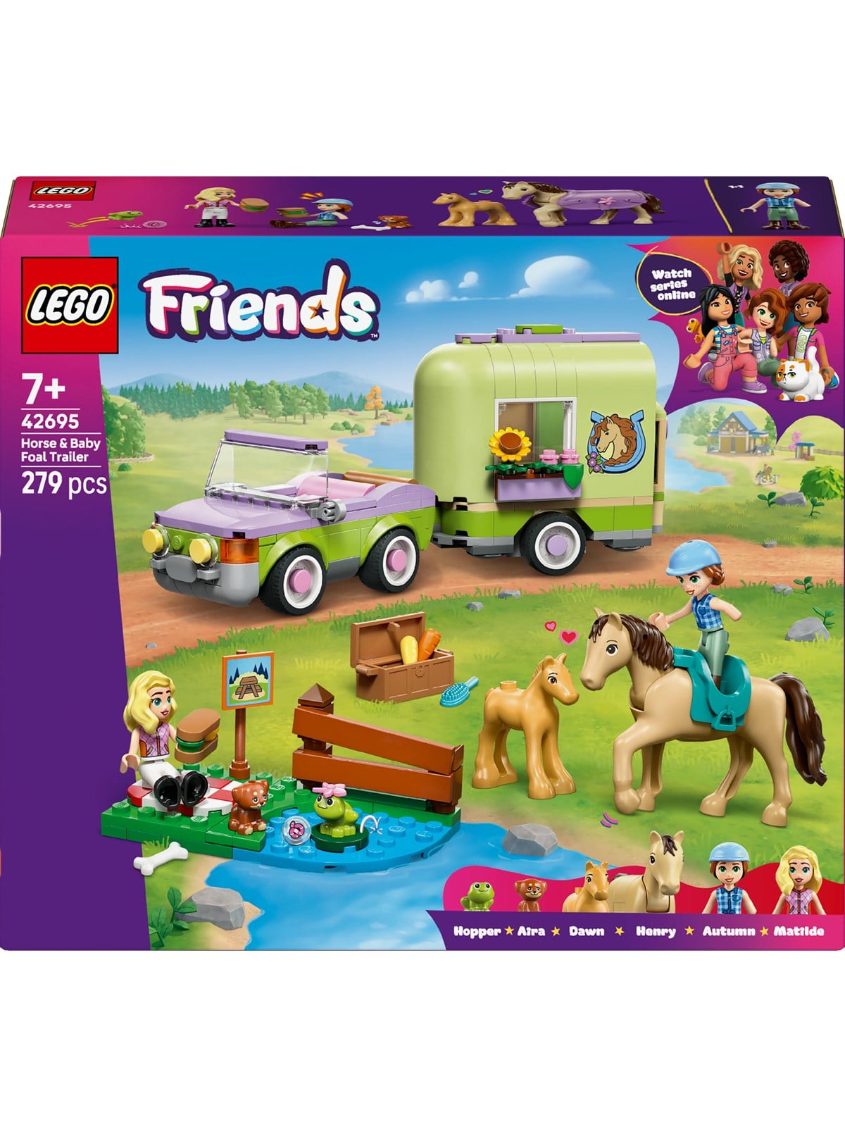 Lego Friends 42695 Pferd Und Fohlen Mit Pferdeanhänger