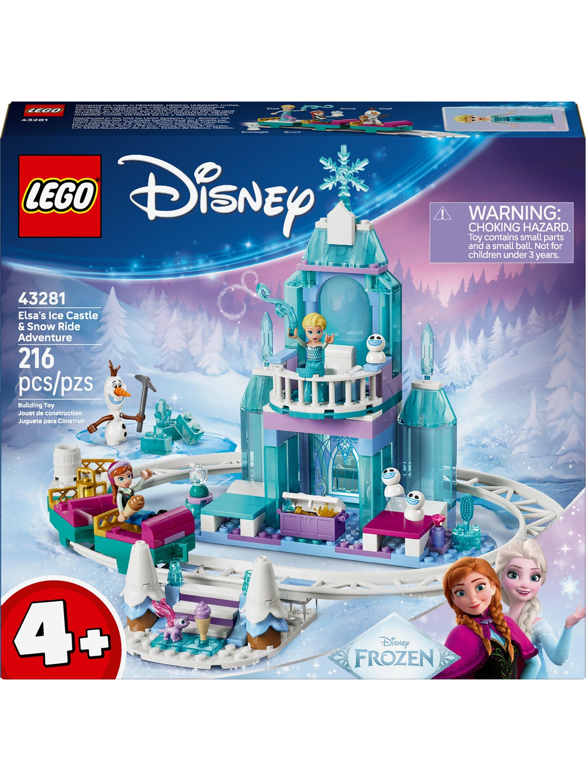 Lego Disney 43281 Elsas Schlittenfahrt um Den Eispalast