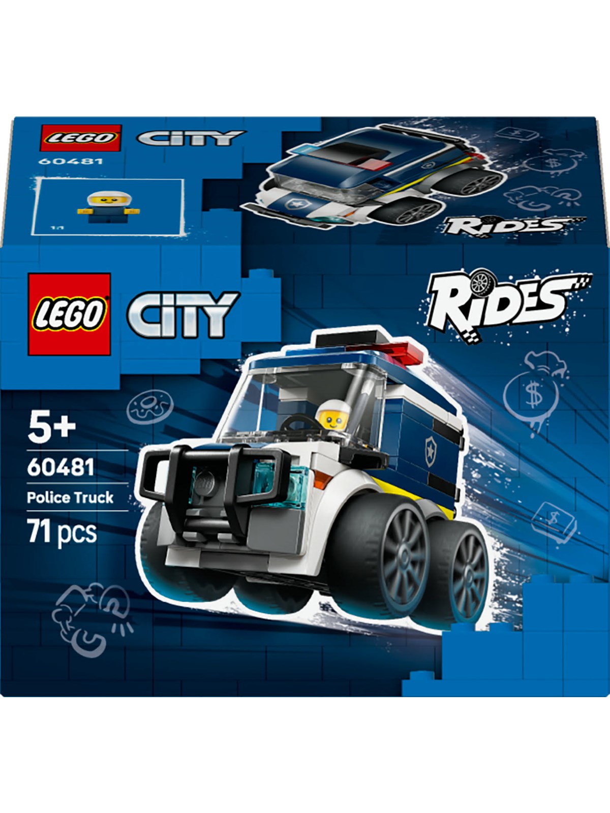 Lego City 60481 Coole Flitzer - Polizei-truck