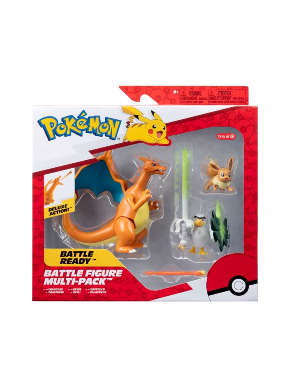 Pokemon Battle Figure Multi-pack With Charizard Eevee And Sirfetch'd - Pkw2980