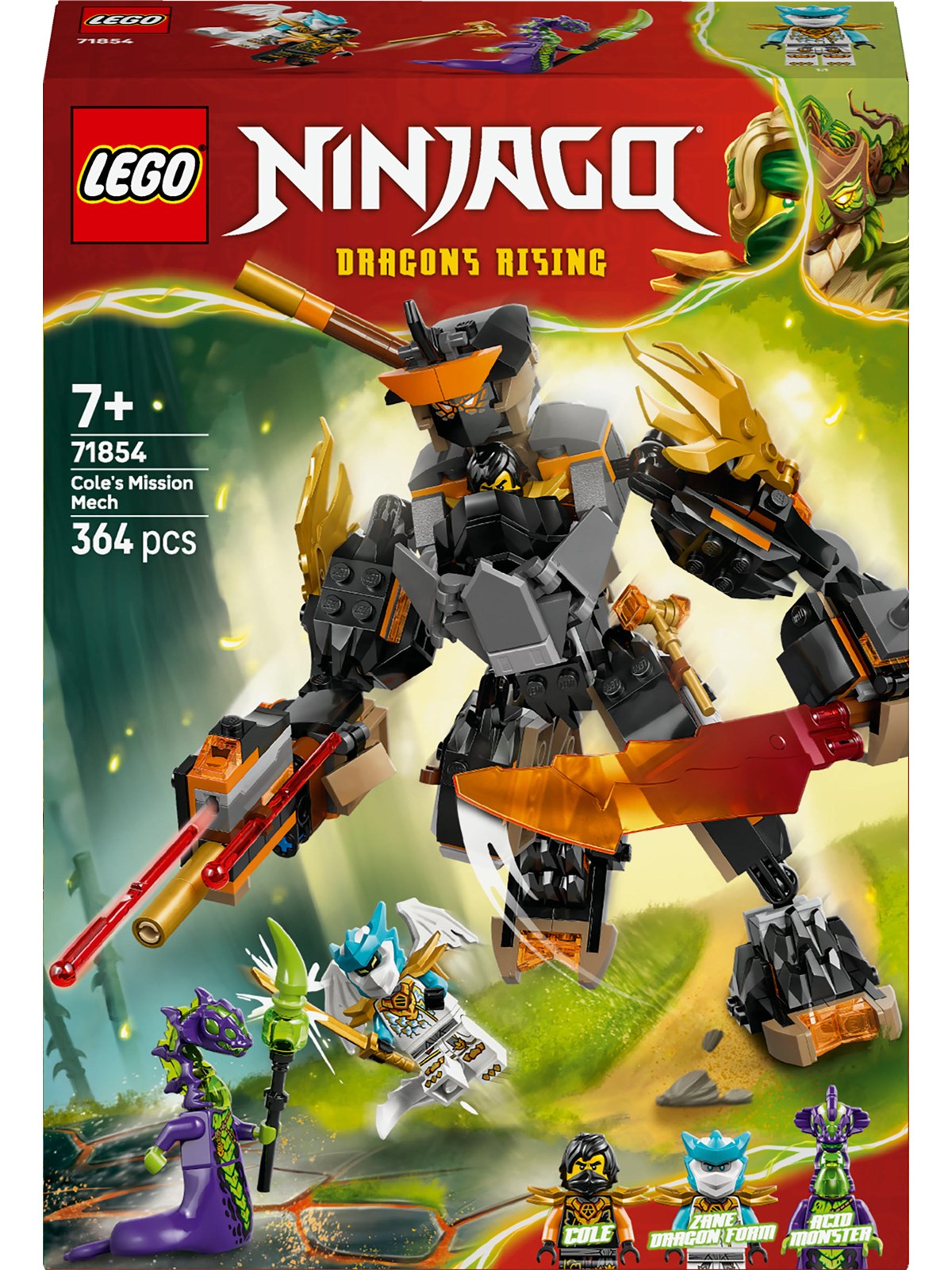 Lego Ninjago 71854 Coles Action-mech Und Drachen-zane