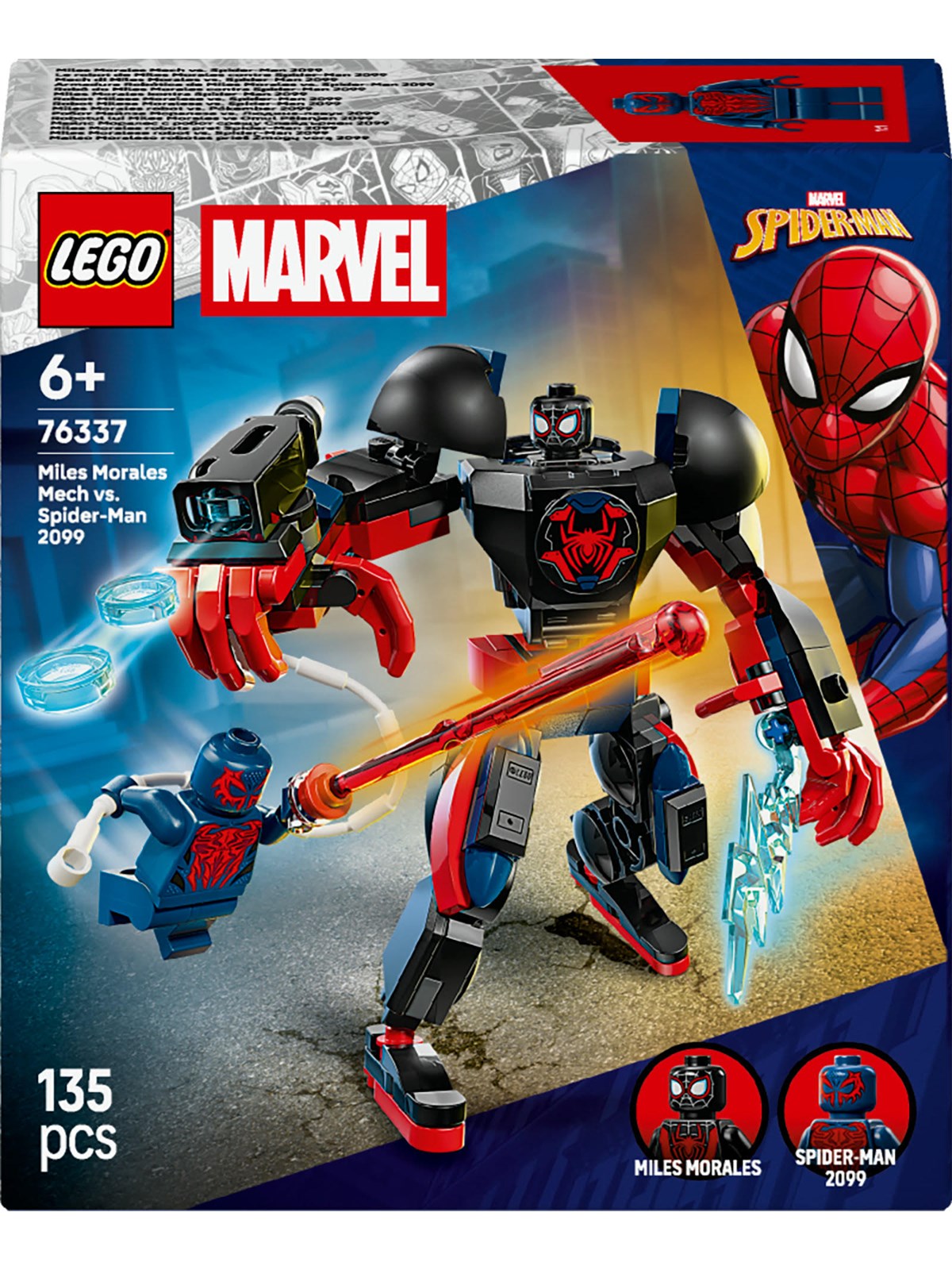 Lego Super Heroes Marvel 76337 Miles Morales Mech vs. Spider-man 2099
